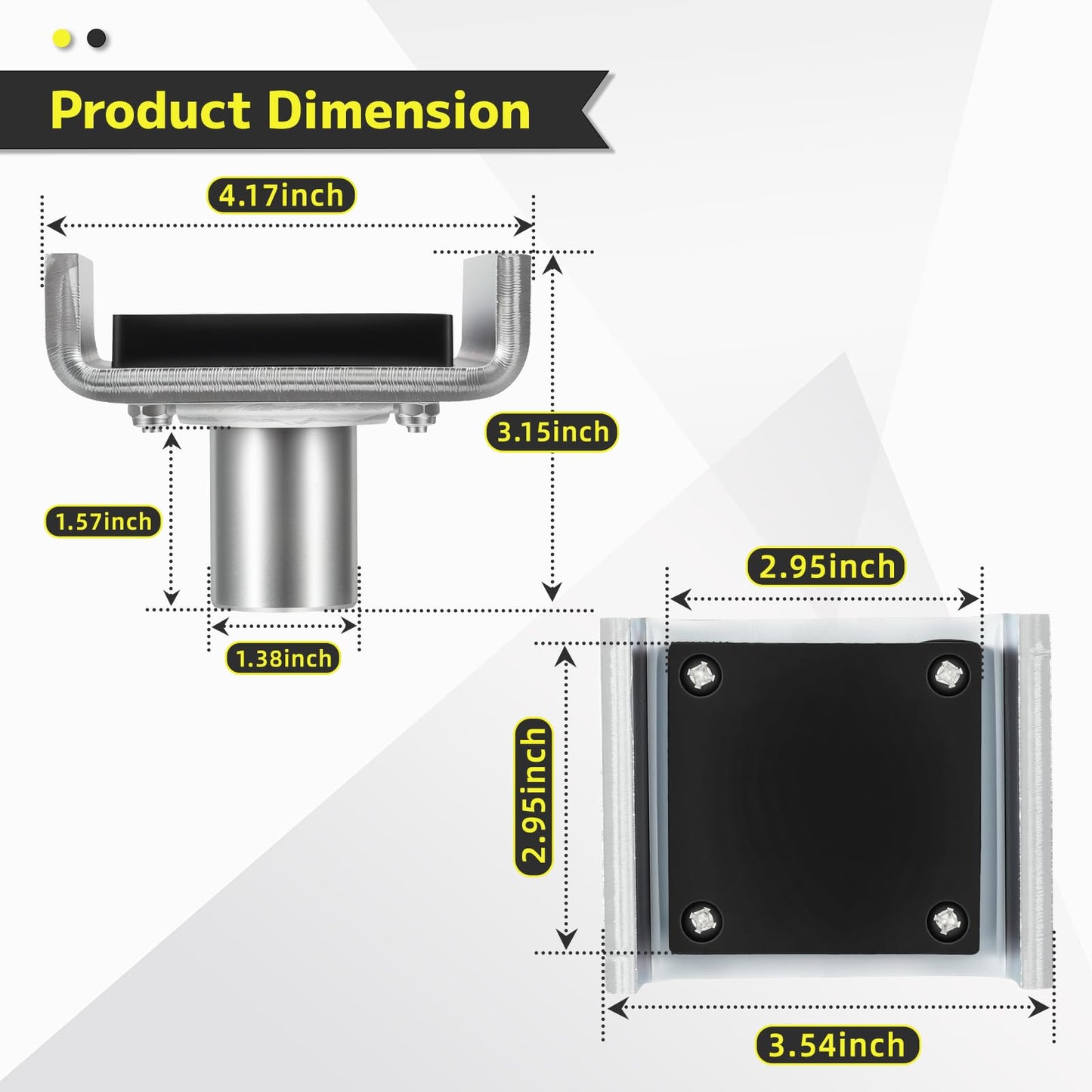 Aumtoni 5215754 Car Lift Frame Cradle Pads Fits for BendPak Lifts Pre-2016 XPR-Series, GP-7, MaxJax M6K & Dannmar 2-Post Lifts，4 Set 35mm Auto Lift Adapter, Car Lift Adapter