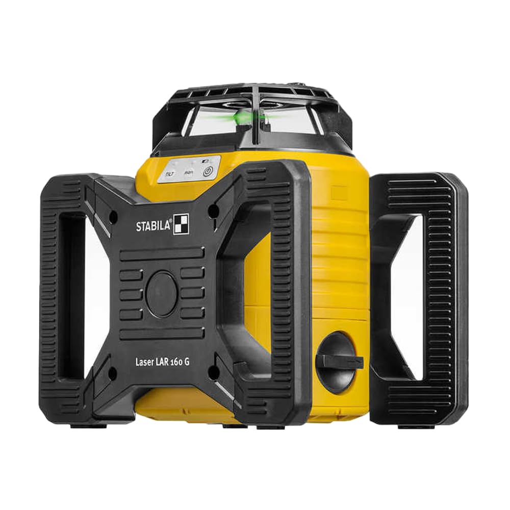 STABILA LAR 160 G Rotary Laser Set with Tripod and Grade Rod, Cat. Number 04500TR
