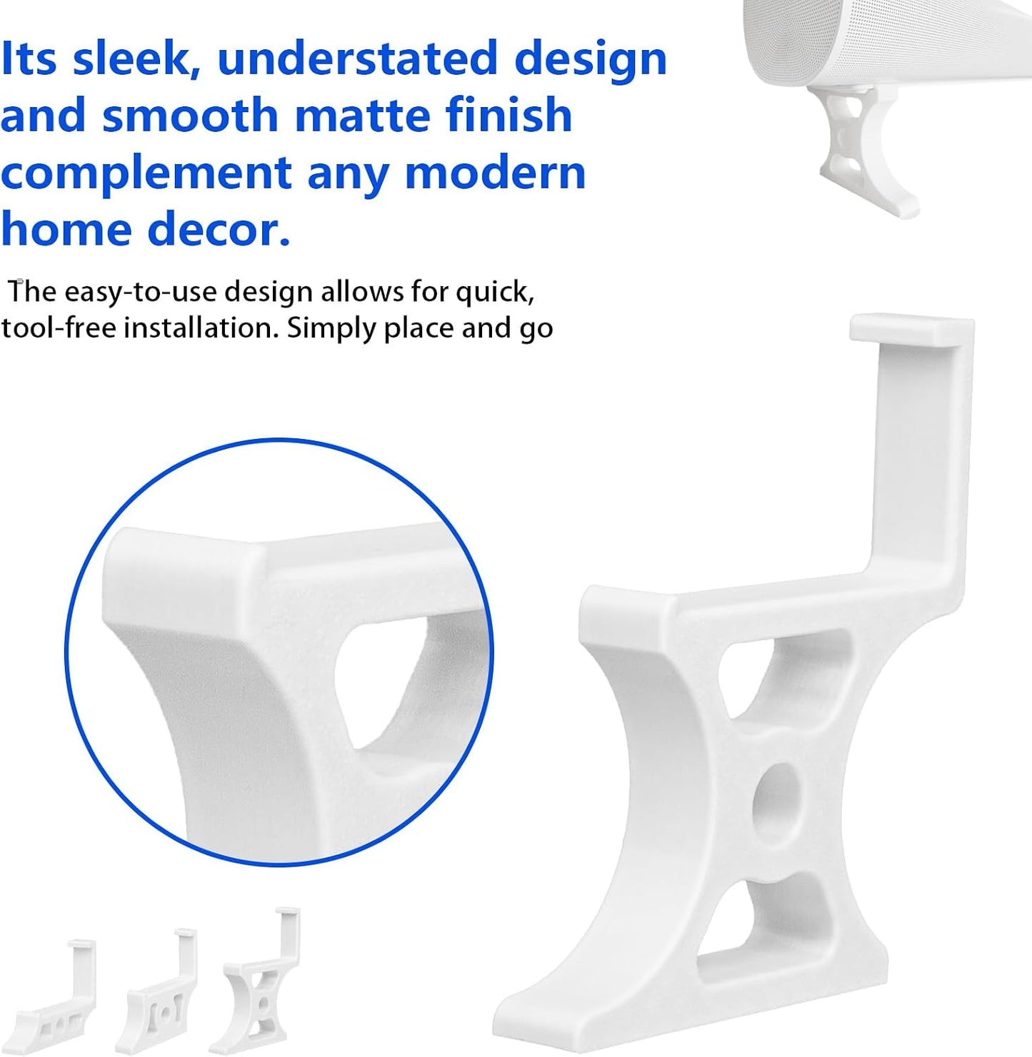 Generic 3-Height (25mm-75mm), Installation(25mm Soundbar Stand Compatible with Arc Ultra, Adjustable Riser Base Sturdy