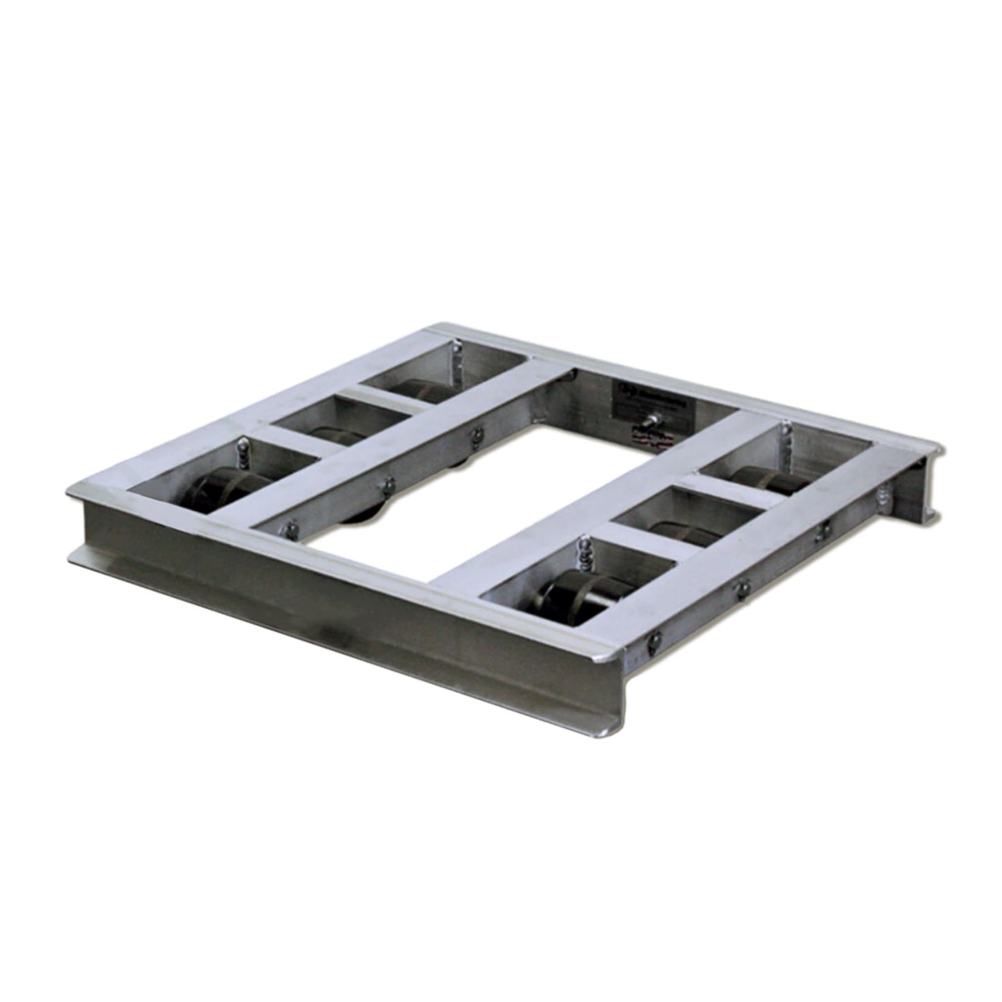 USA-Made Heavy-Duty Pallet Dolly - 42"x42" - 4000 Lb Capacity, 6-Roller, 360å¡ Maneuverability