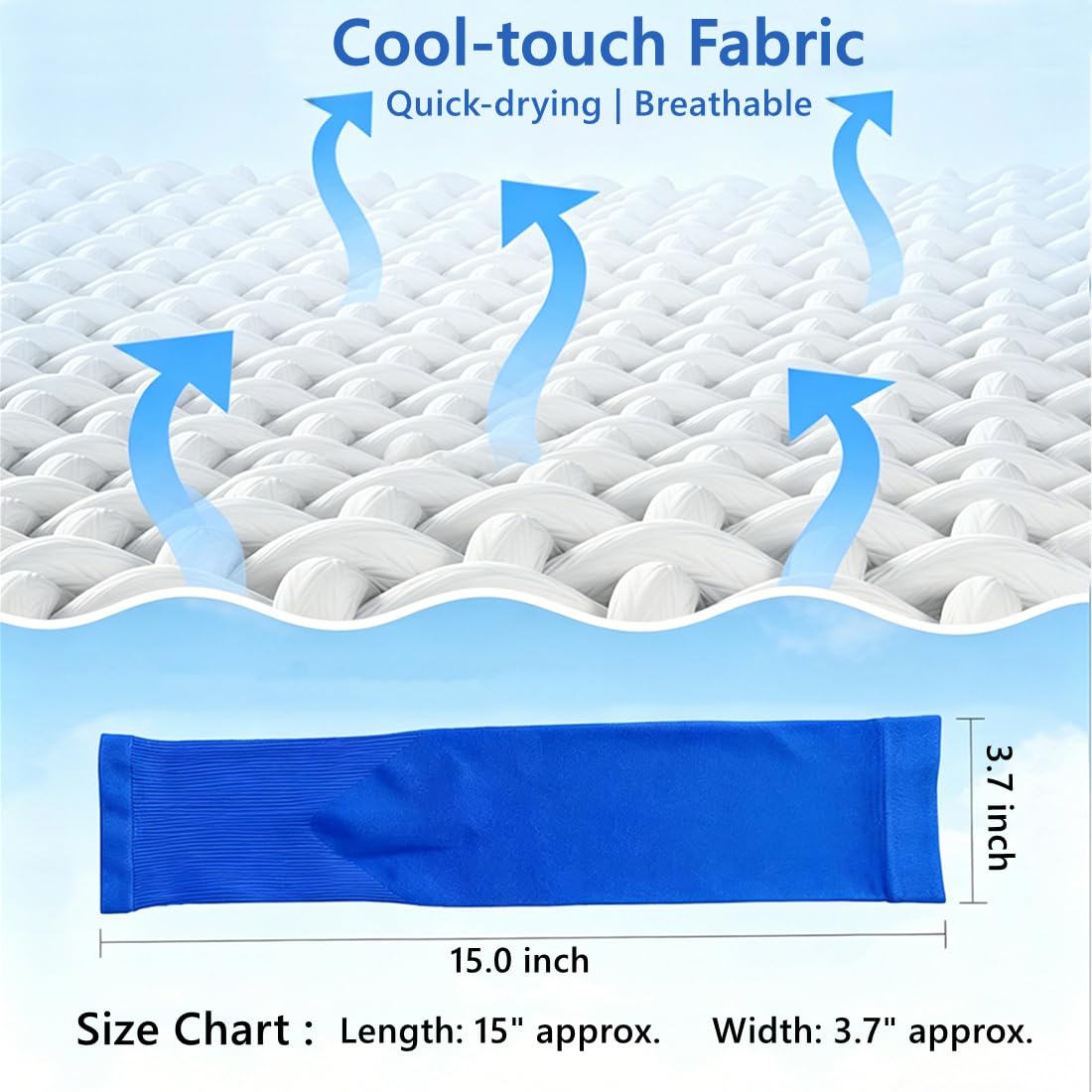 JUSDIQIR UV Sun Protection Cooling Arm Sleeves Compression,Outdoor Sports Compression Arm Sleeve for Men Women Teenager (Black 1 Pair)