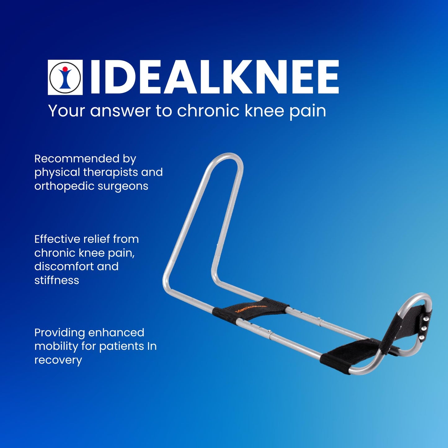 IdealKnee Two Pad - Advanced Knee Extension & Pain Relief Device - Endorsed by PTs & Surgeons - Ideal for ACL, MCL Recovery, Athletes, Therapy & Rehab