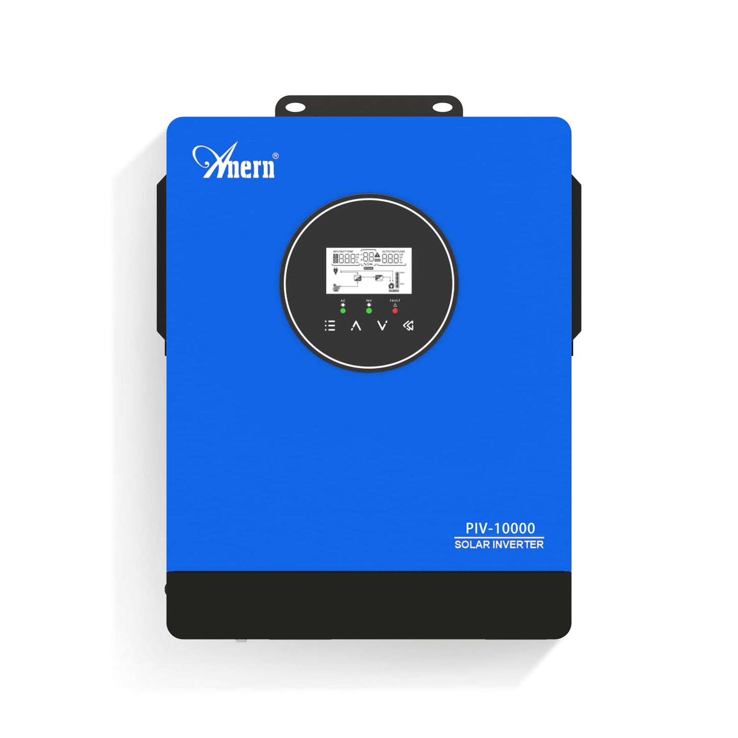 Anern 10KW Solar Inverter AC230V, Off-Grid Pure Sine Wave Inverter with 3 MPPT Solar Charger 13500W Solar Input & Battery-Free Design, Compatible with Water Pump, Generator & Home Appliances