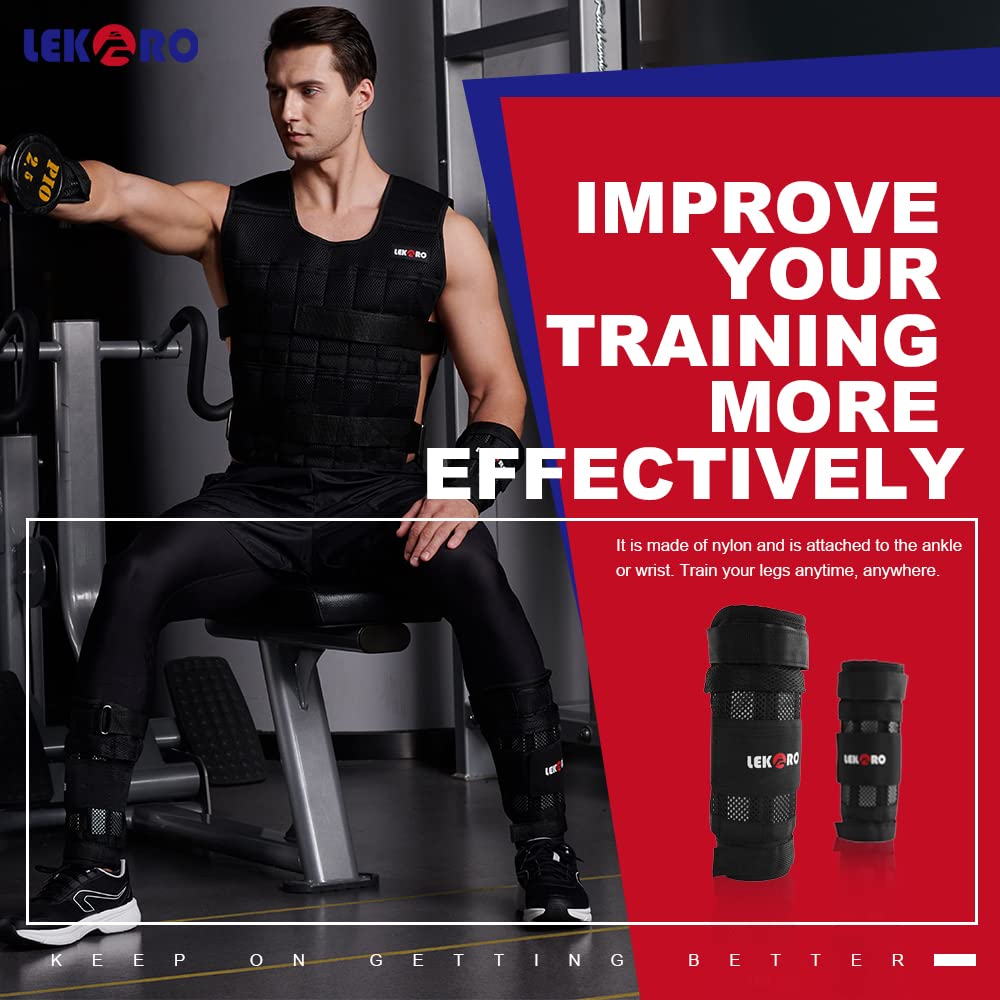 Wrist Ankle Weights with Removable Steel Bars, 1 Pair Adjustable Arm Leg Weights for Men and Women, No Leakage Design, Weighted Wrist Bands for Walking Jogging Yoga Pilates