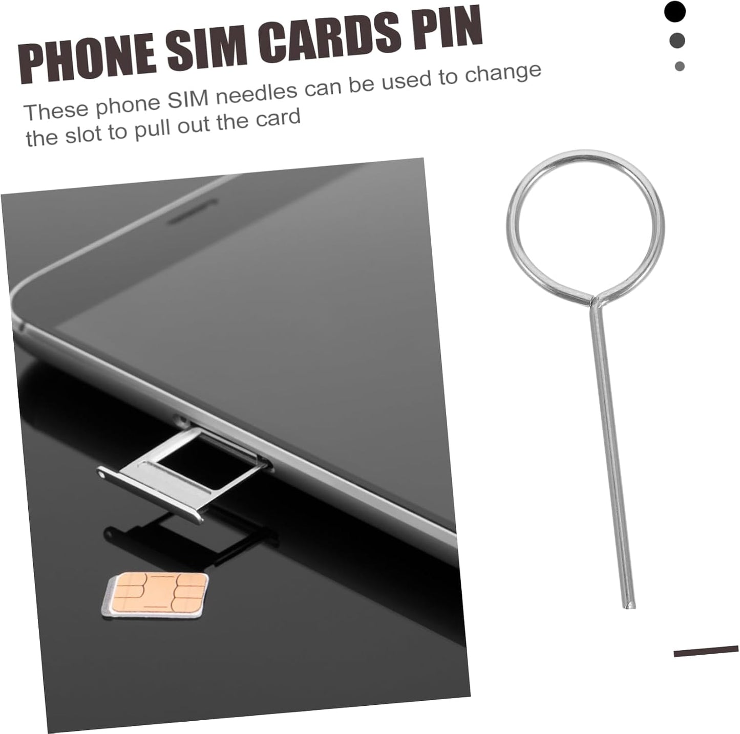 100-Pack Sim Ejector Tool for Smartphones - Essential Mobile Accessory