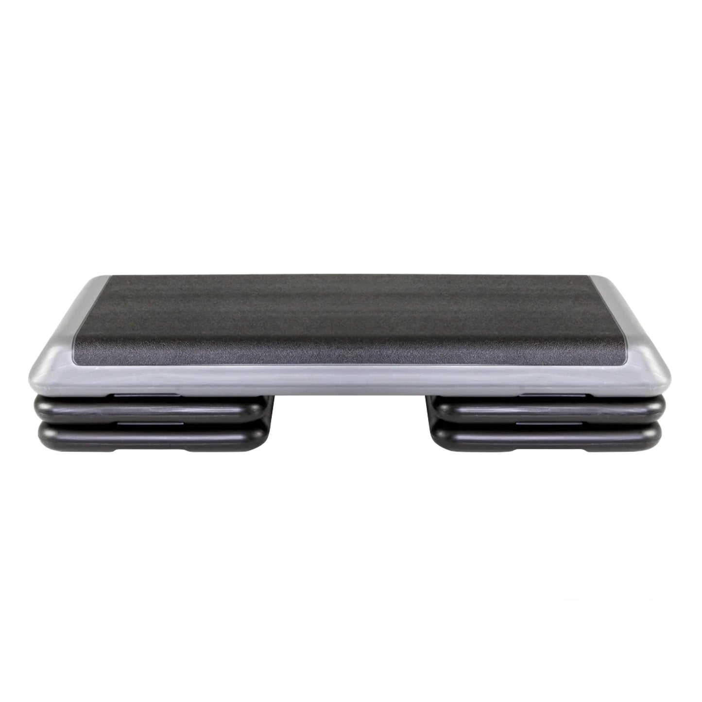 The Step (Made in USA Original Aerobic Platform for Total Body Fitness – Health Club 4 Risers Grey