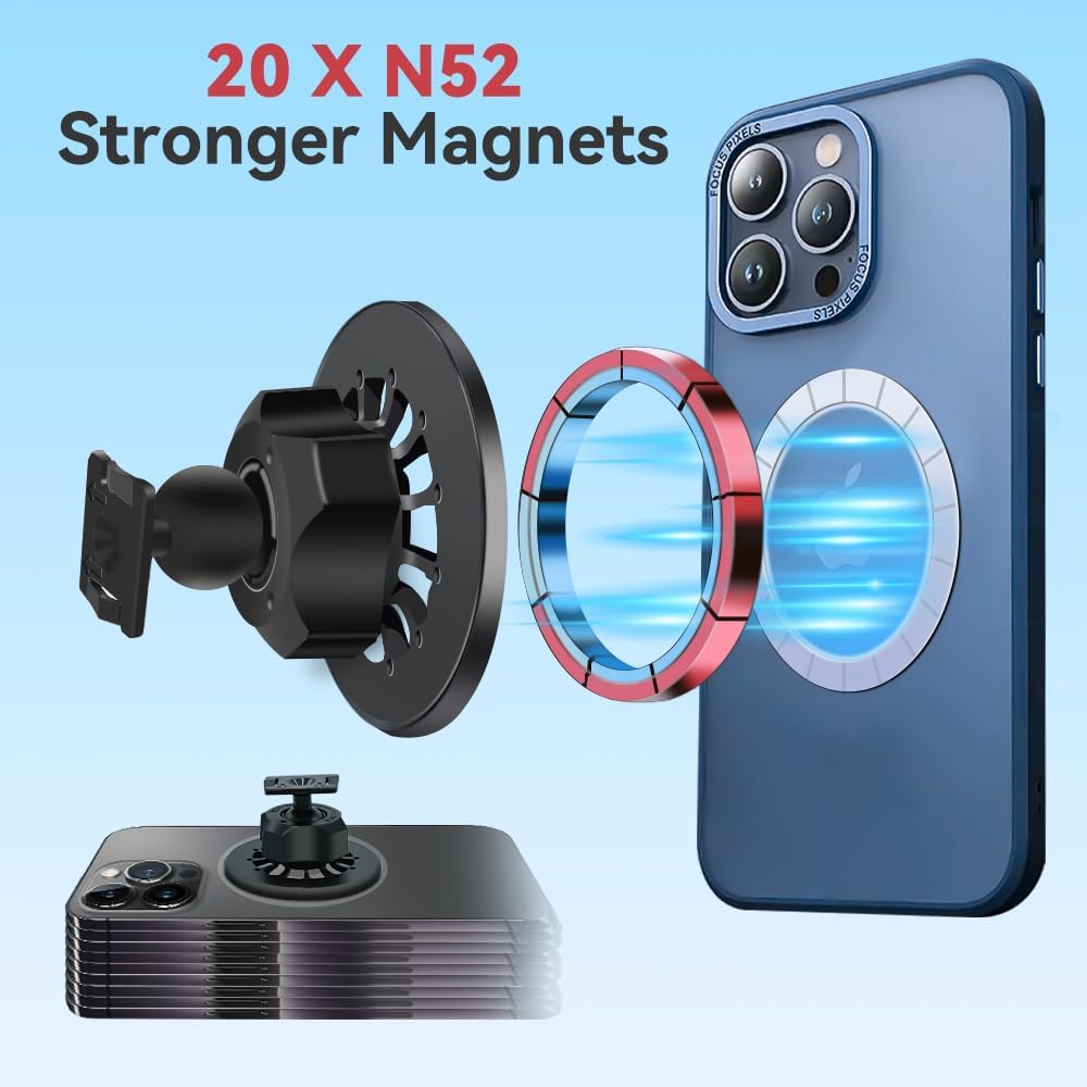 BEERTE 300h 300 200t 2015-2021 17 16 15 14 13 Fits MagSafe Car Mount Fit for Lexus NX Hands Free Magnetic Car Phone
