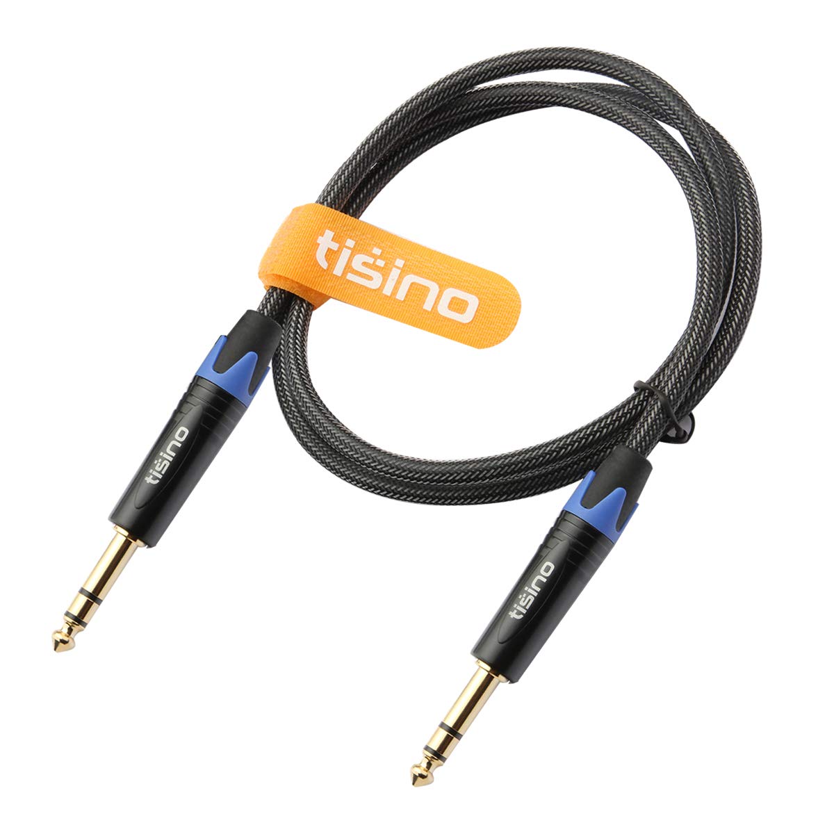 1/4 inch inch 1/4 3 Tisino TRS Cable, Quarter TRS Balanced Stereo Audio Cable Male to Male Pro Interconnect Cable