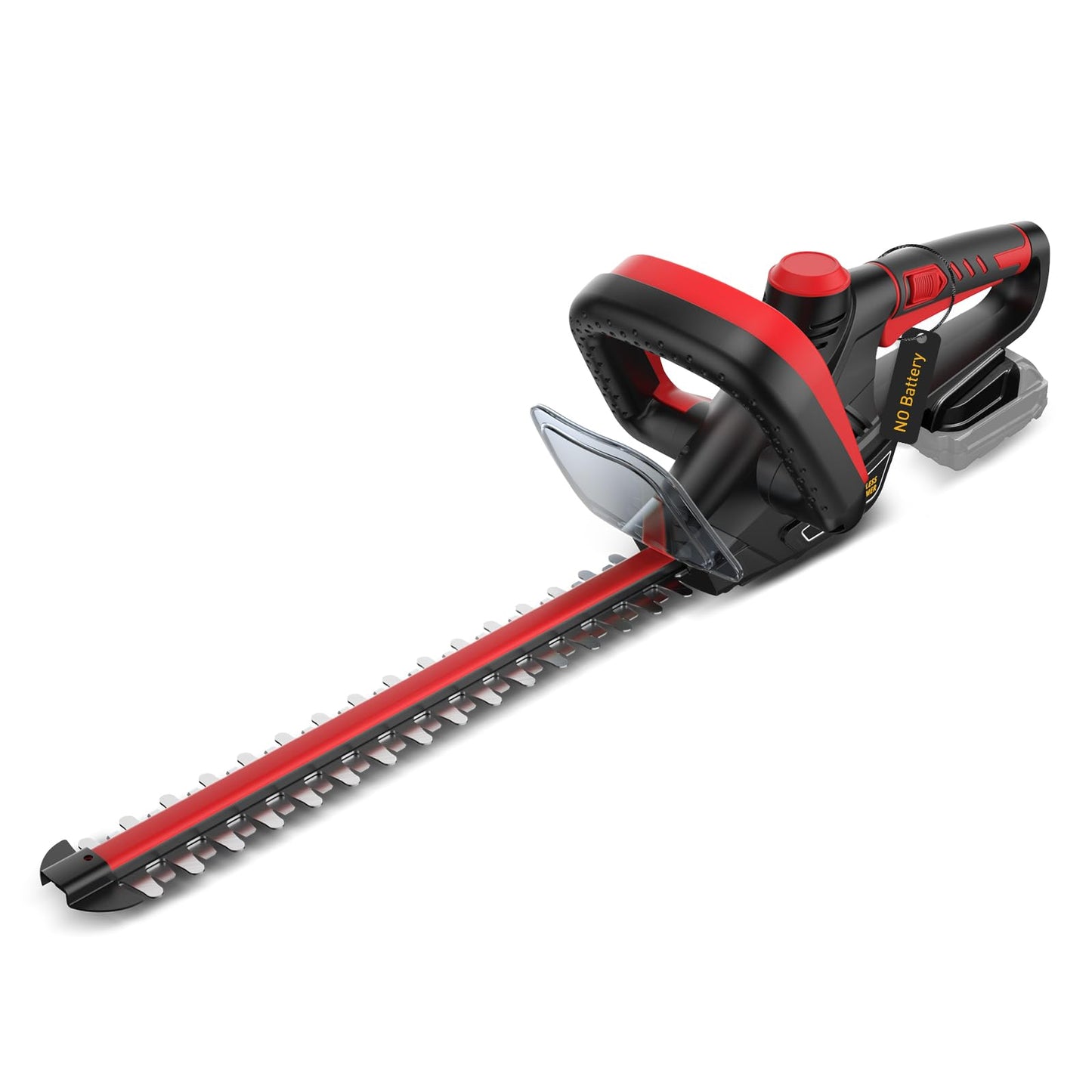 Hedge Trimmer for Milwaukee 18V Battery, Cordless Hedge Trimmer with 22'' Dual-Action Blade and Safety Lock,1600PRM, 3/5'' Cutting Width(Battery Not Included) (Red)