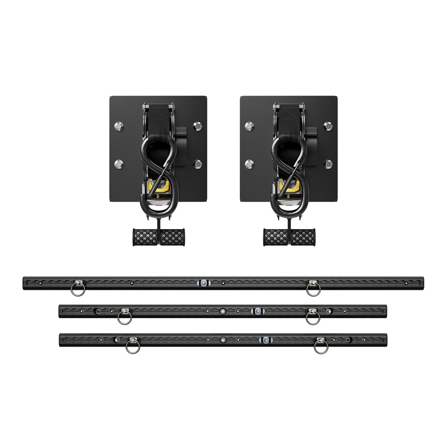 SZYANG Retractable Ratchet Straps Compatible with 2022 2023 2024 2025 2026 Nissan Frontier Front Side Trail Rail System Replacement for 2022-2026 Nissan Frontier Accessories