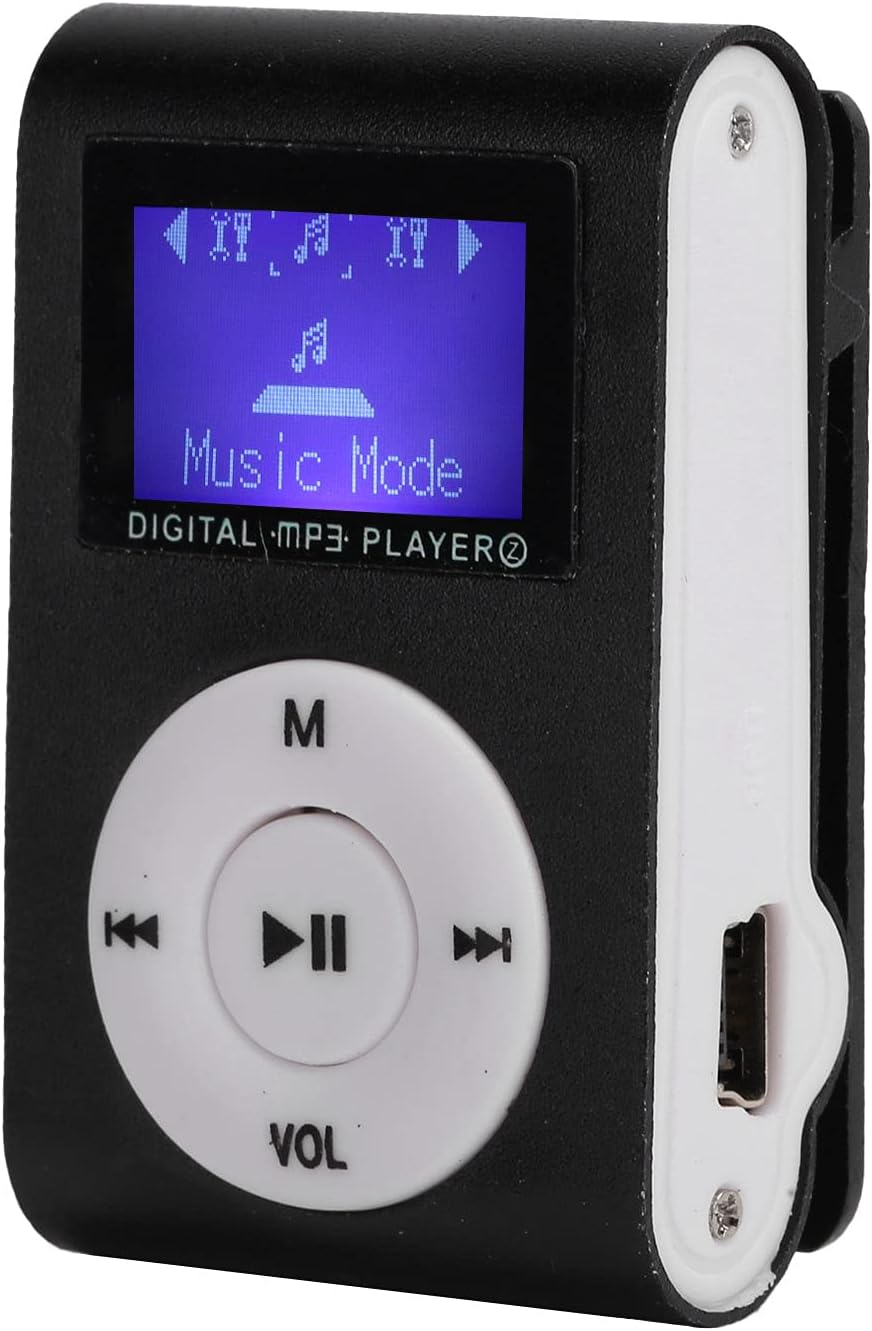 Yosoo Health Gear MP3 MP3 32GB Music Player Screen Clip Sports Player with Expansion Slot Aluminum Alloy Material