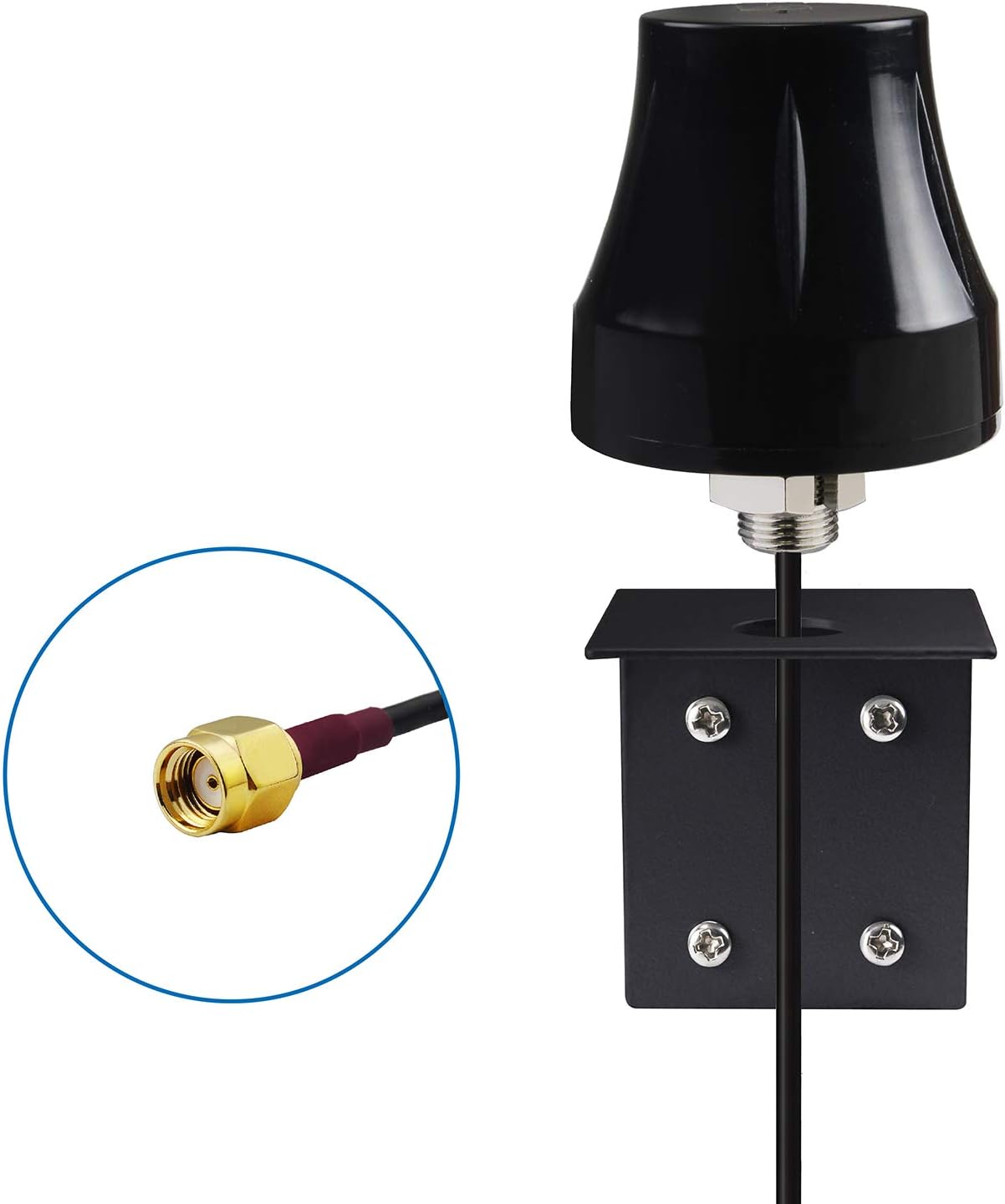 eifagur 2.4GHz 5GHz 5.8GHz 5dBi Waterproof Dual Band WiFi Mini Omni-Directional Wall Mount Outdoor RP-SMA Male Antenna