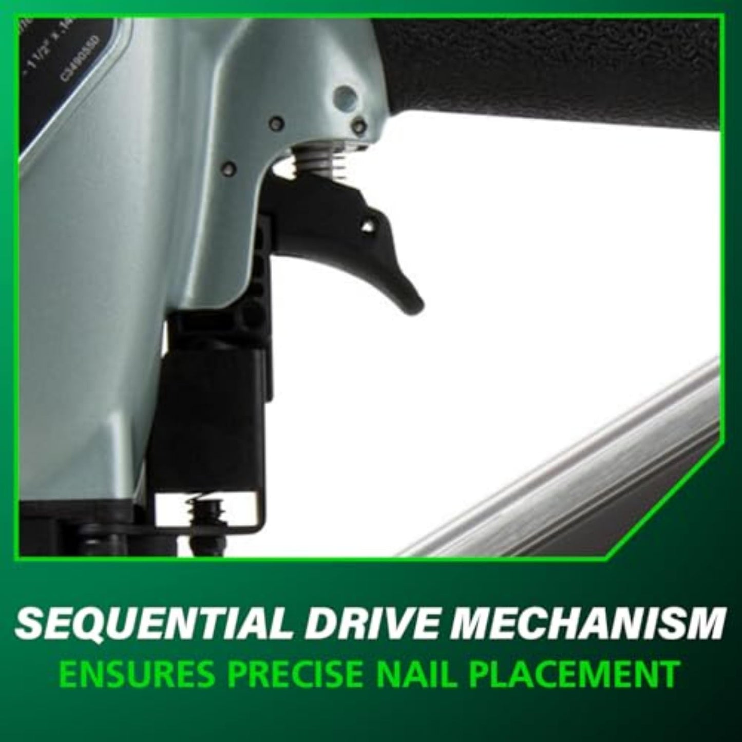 Metabo HPT Strap-Tite Metal Connector Nailer, Pro-Preferred Pneumatic Power Nailers, Connector Tool for Pre-Punched Connectors, 36° Short Magazine, 1-1/2″ to 2-1/2″, NR65AK2S