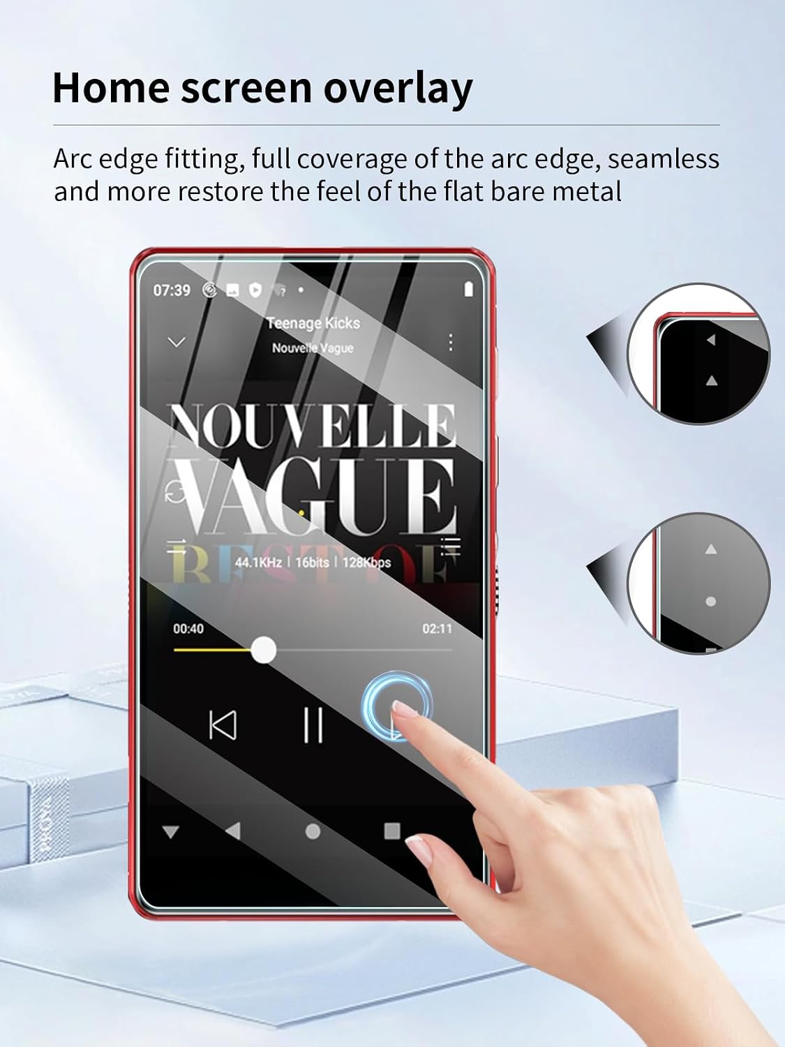 UYRUREL M503Pro MP3 4-inch 3 Pack. Screen Protector for SWOFY Player Music Player, High-definition Scratch Resistant