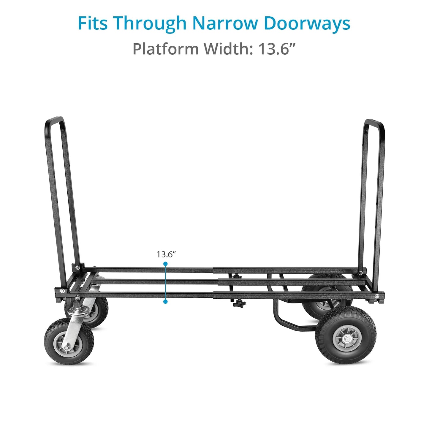 PROAIM Vanguard Collapsible Utility Production Cart for Film, Television & Photo Industry. 30-50” Extendable. Payload: 200kg / 440lb (CT-VNGD-UC5)