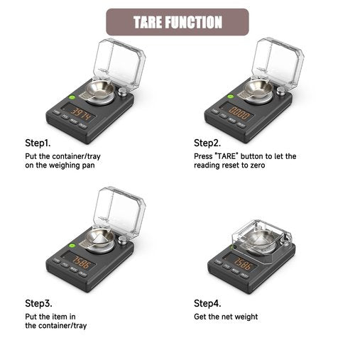 MicolMeas Milligram Scale 100g x 0.001g, MG Powder Scale with Selectable Auto Off, Built-in Bubble Level, 20g Calibration Weight Included, USB/Battery