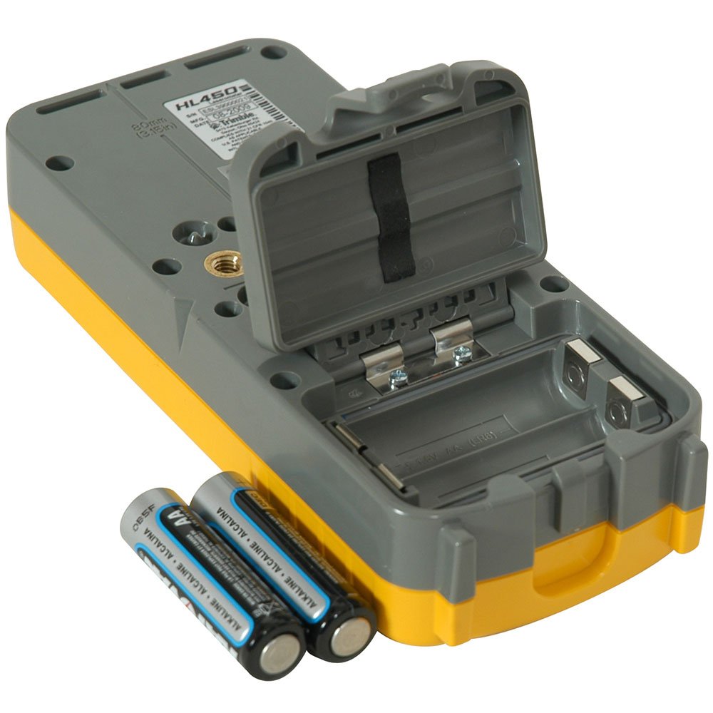 Spectra Precision HL450 Laserometer Receiver with Digital Readout, 102 mm Beam Reception, IP67 Rugged Housing, Drop-Resistant up to 5 ft, Includes Rod Clamp & User Guide