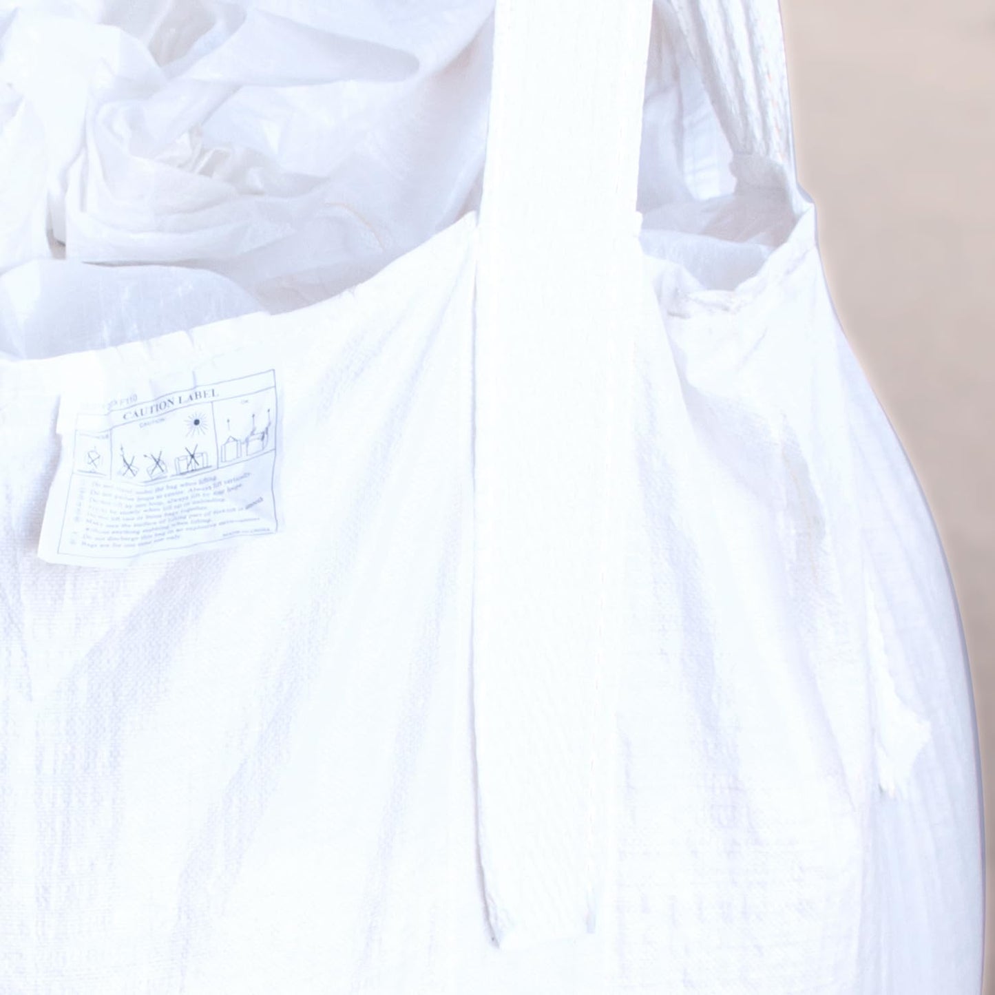 CFKJ 10 Pack FIBC Bulk Bag 1 One Ton Bag 35" L x 35" W x 43" H 2200lbs SWL Duffle Top Flat Bottom FIBC Big Bulk