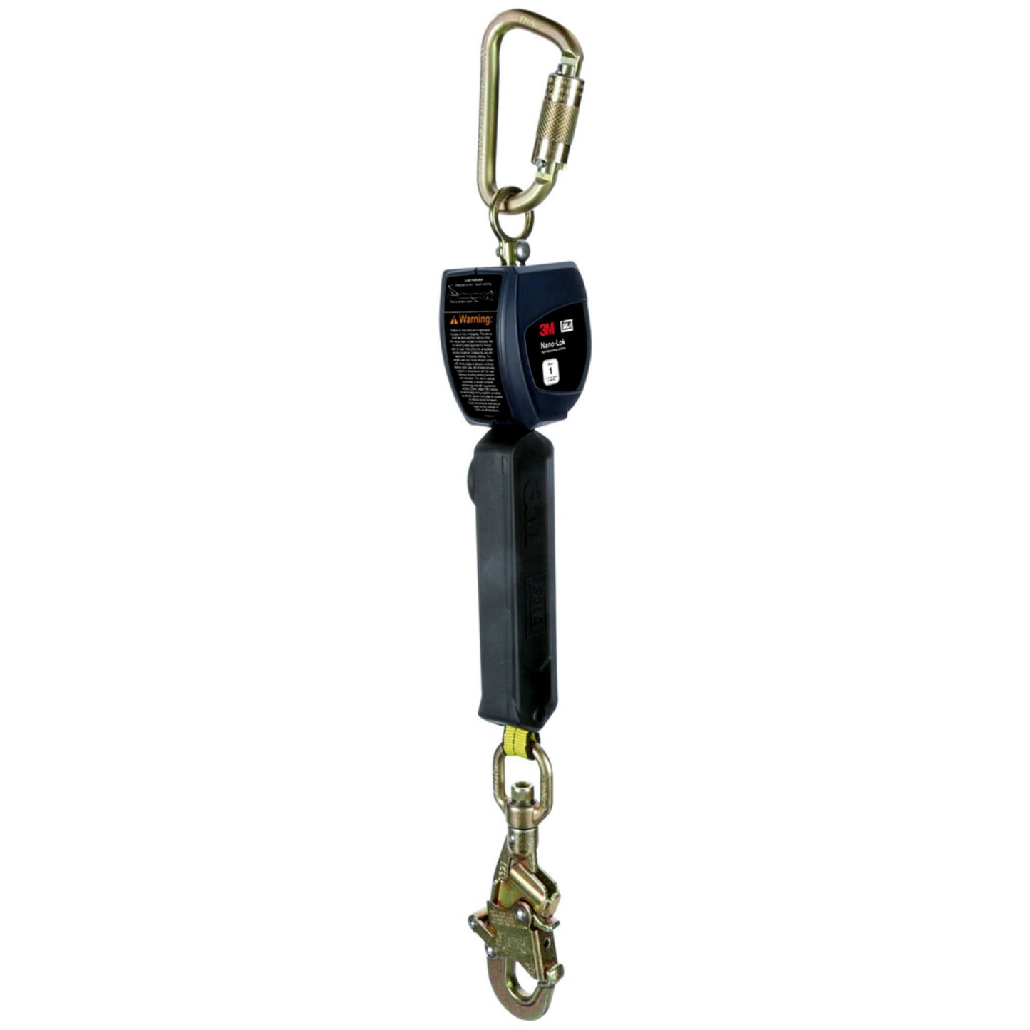 3M™ DBI-SALA® Nano-Lok™ Personal Self-Retracting Lifeline with Anchor Hook, Web Steel Swivel Snap, 3100521, 6 ft., Class 1, ANSI