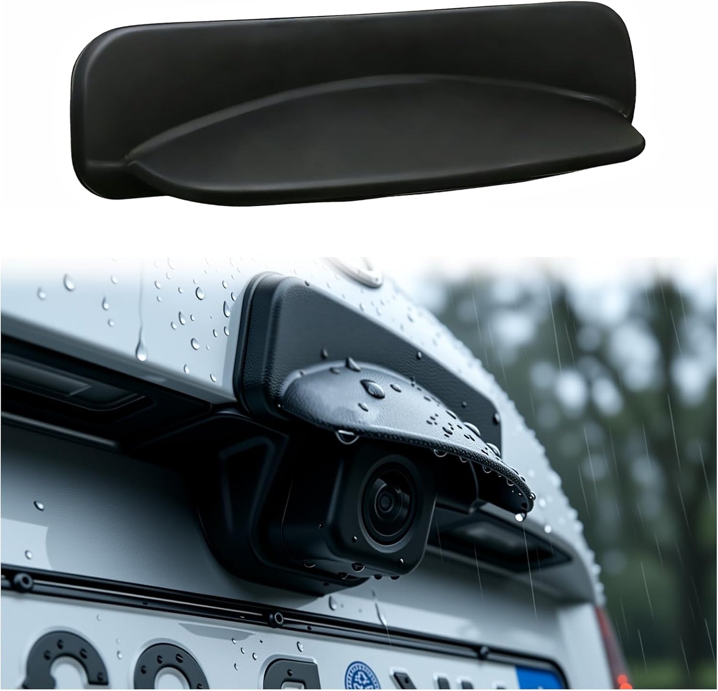 carleef New Car Backup Camera Rain Shield,Silicone Reverse Camera for Car Rains Shield Keeps Imaging Clear,Extended