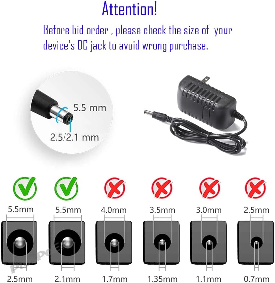 Lile2Liwn 4-Way Camera Power Adapter with Power Splitter for CCTV Home Security Camera Surveillance System