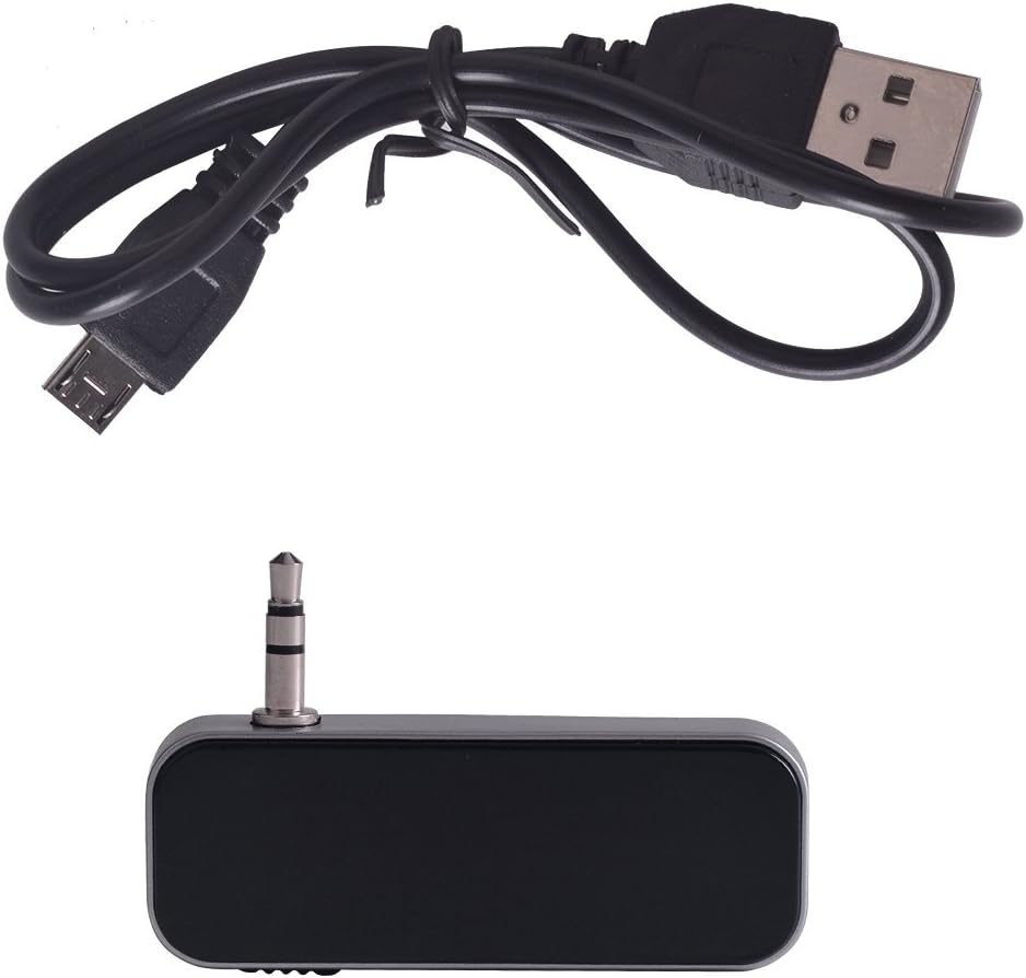 Beinhome 3.5mm 6s 5 MP3 MP4 FM Transmitter Audio Adapter Car Kit, Wireless in-Car Radio Transmitter Built-in Aux Port
