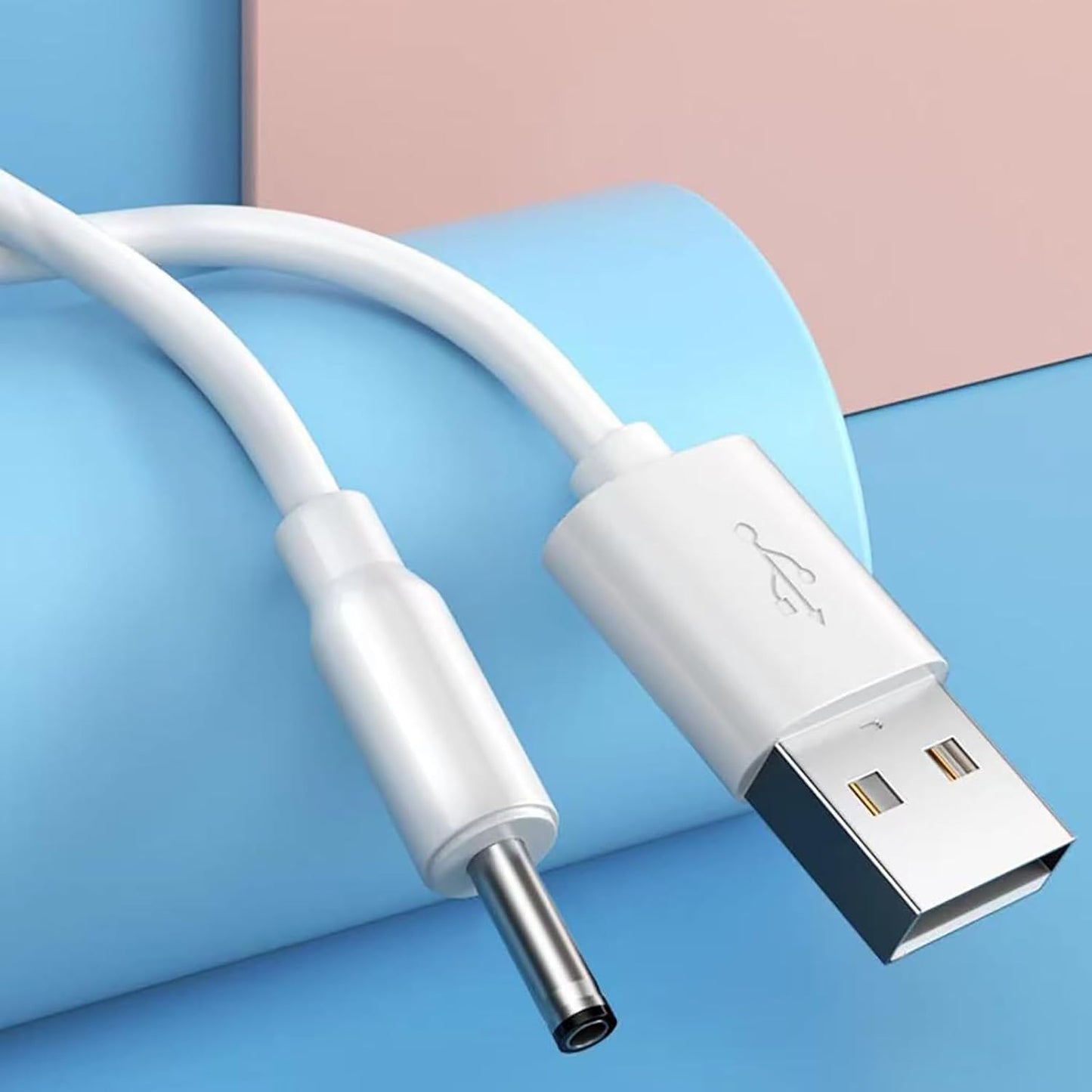 Kaeltsyn 3.5x1.35mm 5V Multi Purpose USB to Charging Cord Power Adapter Cable Line Multiple Length for Table Lamp