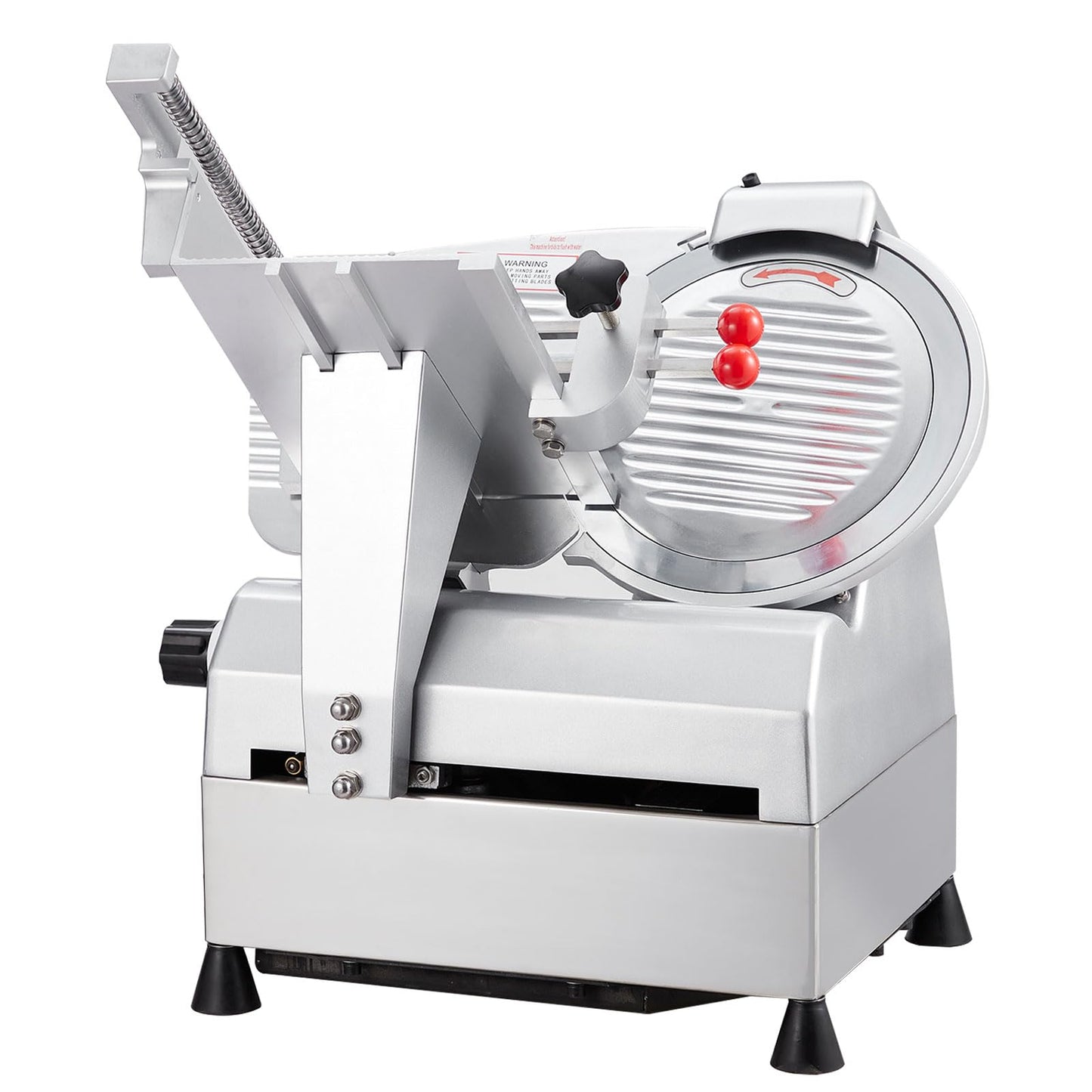 PeacefulHues Electric Food Slicer & Meat Slicer, 800W 12 Inch with Adjustable Thickness 0-18mm, Stainless Steel Blade for Home and Commercial Use