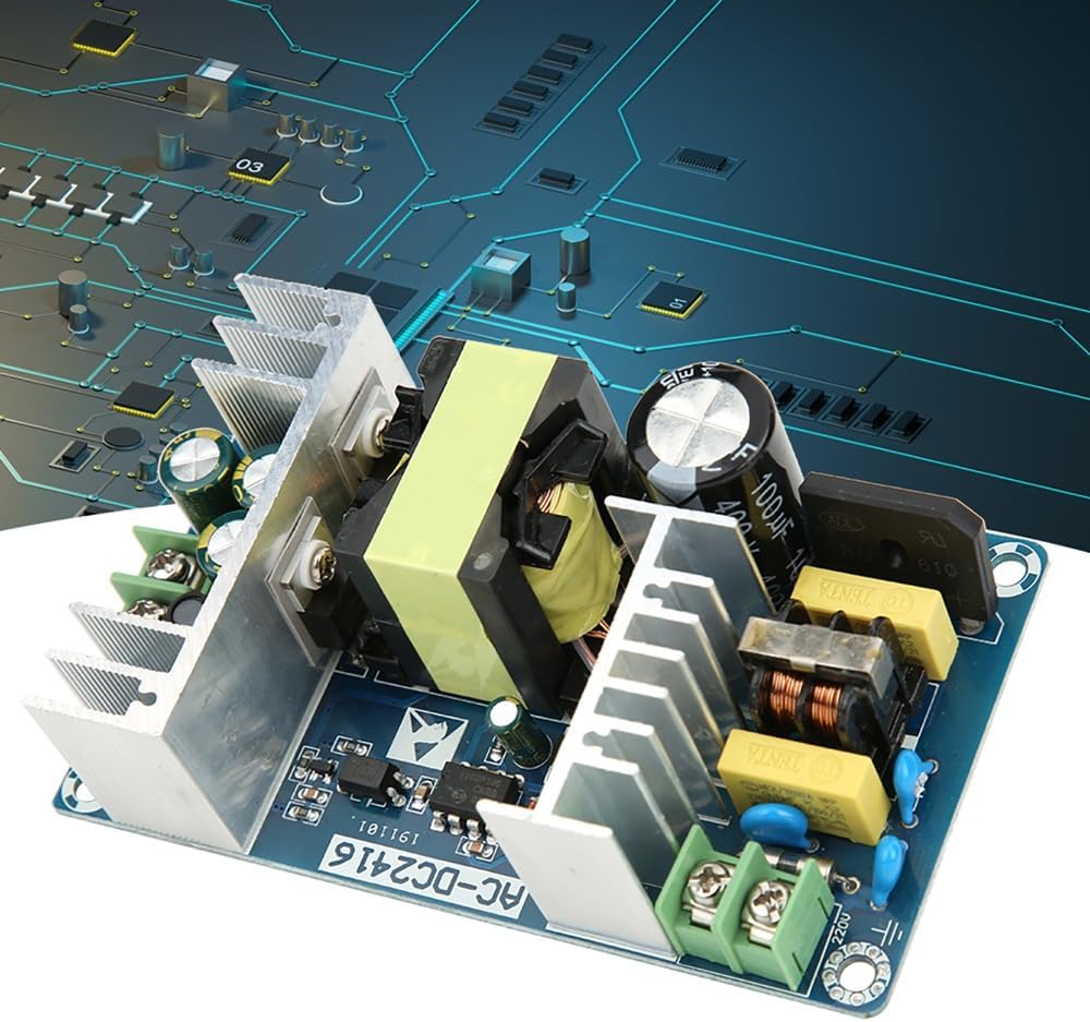 Chiffonade 150W 24V 110V-220V 24V 6A-9A AC-DC Power Converter Module Universal Input, Output with Overload Protection