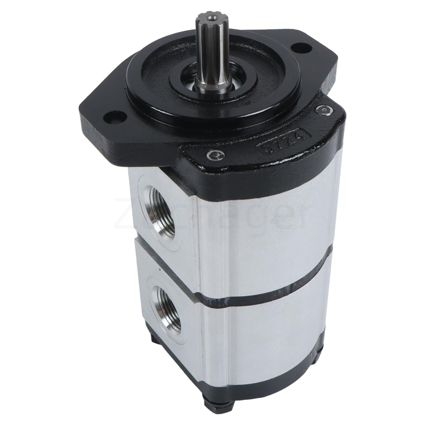 Zachager PGP51088G3LP Hydraulic Double Gear Pump Fast Response & Durable Hydraulic Gear Pump Direct Replacement for Suitable for AGT Skid Steer Loader KTT23 Series