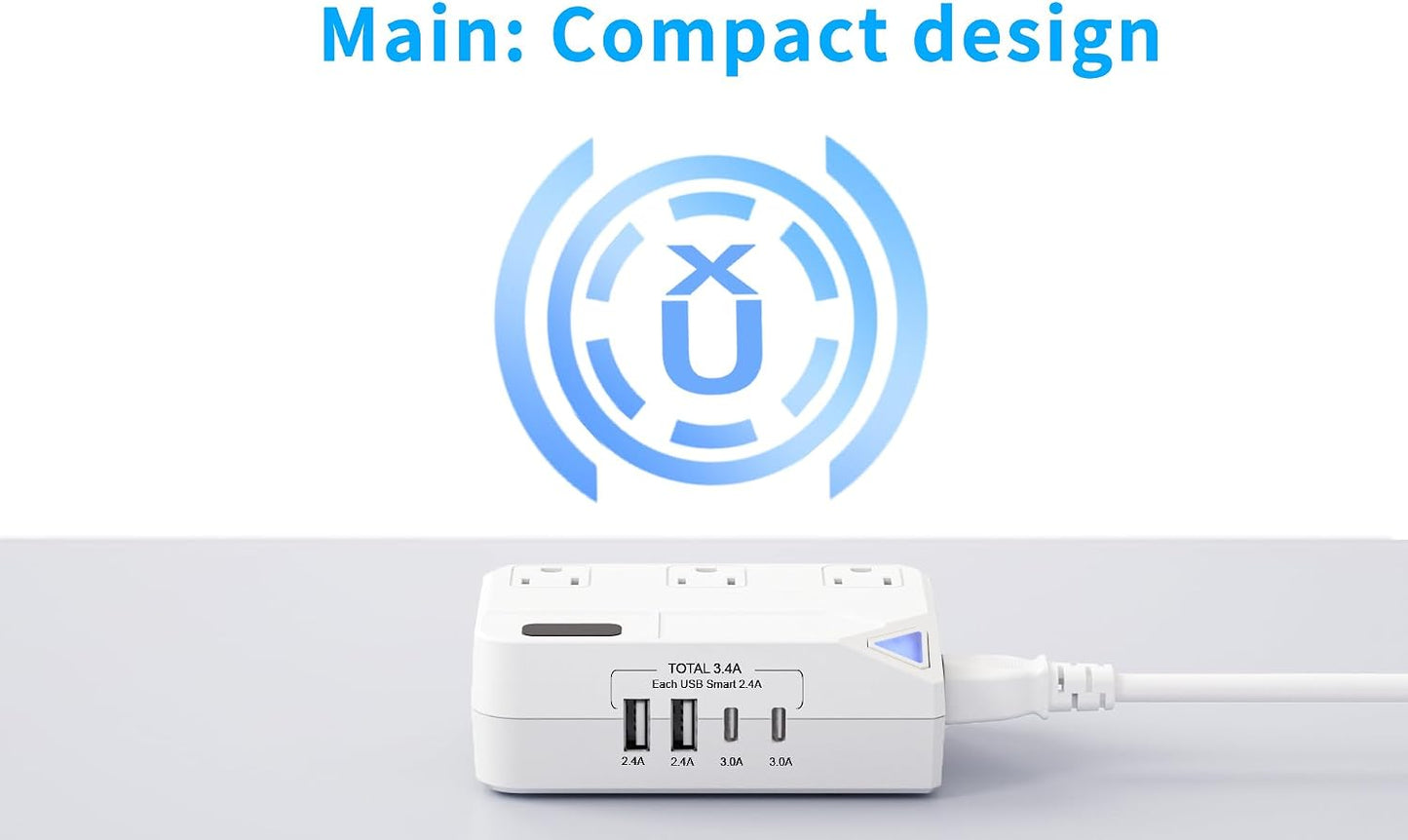 WAUDM 250W 2 2 220V 110V 100V-240V Countries Conversion Plug, International Travel Converter with USB and USB-C Ports