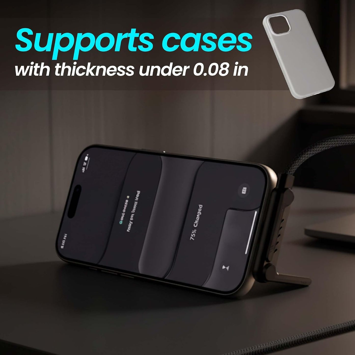 AnacondaGrip 240W 240W Invisible Stand Type C Charger | Ultra-Fast Charging Cable with Stand Compatible for Tablet, PC