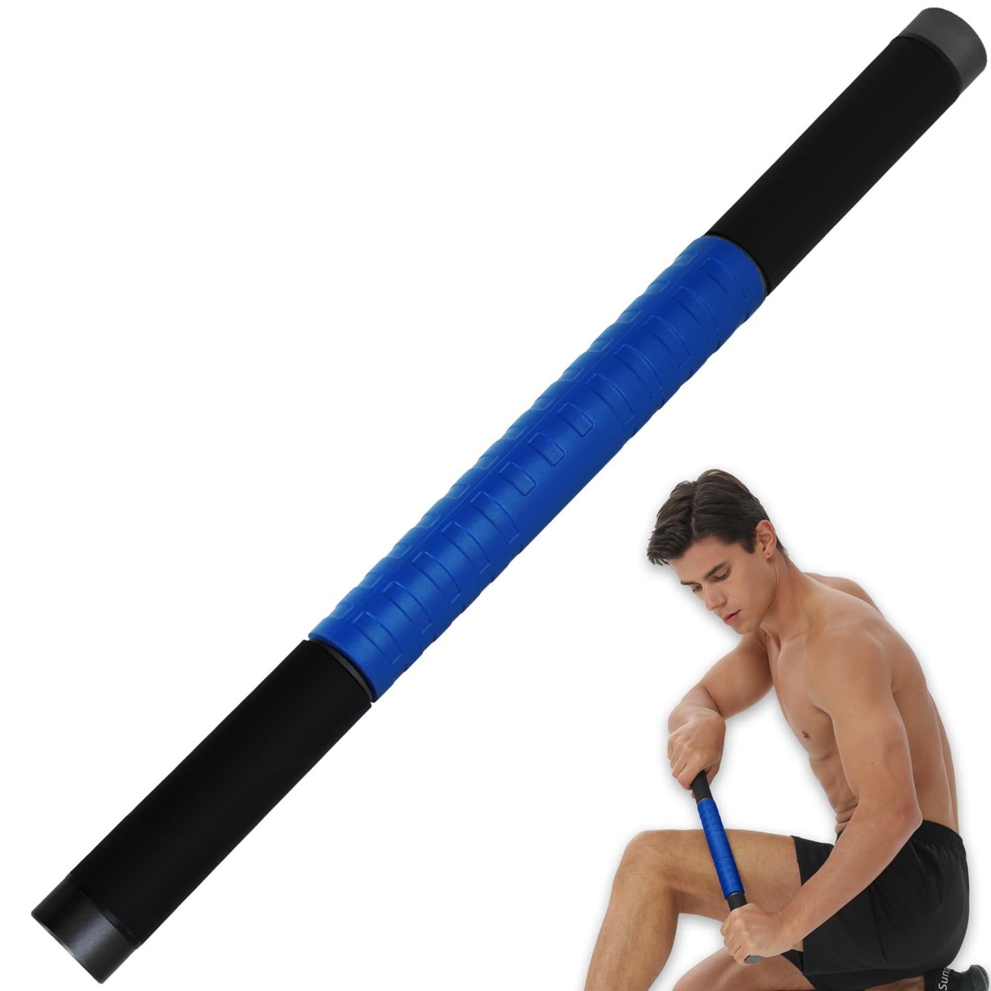 Muscle Roller Massage Stick for Legs Massager Roller-Calf Roller Deep Tissue Release Muscle Soreness, Trigger Points for Legs, Neck, Calves, Thighs, Shins, Back (Blue)