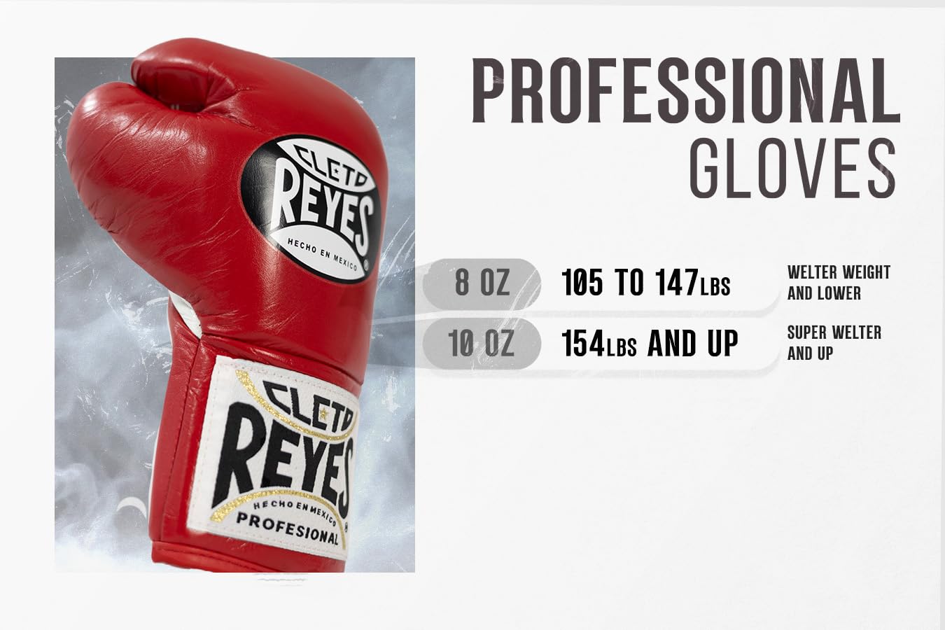 CLETO REYES Professional Competition Boxing Gloves for Men and Women, Leather and Horsehair, MMA, Kickboxing, Muay Thai, Lace Up, 8 oz, Red