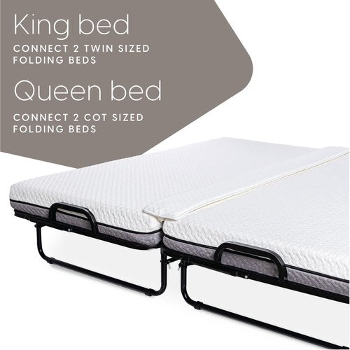 Milliard Diplomat Folding Bed Converter Kit, Bed Bridge Bed Gap Filler, Convert Cot to Queen, Twin to King