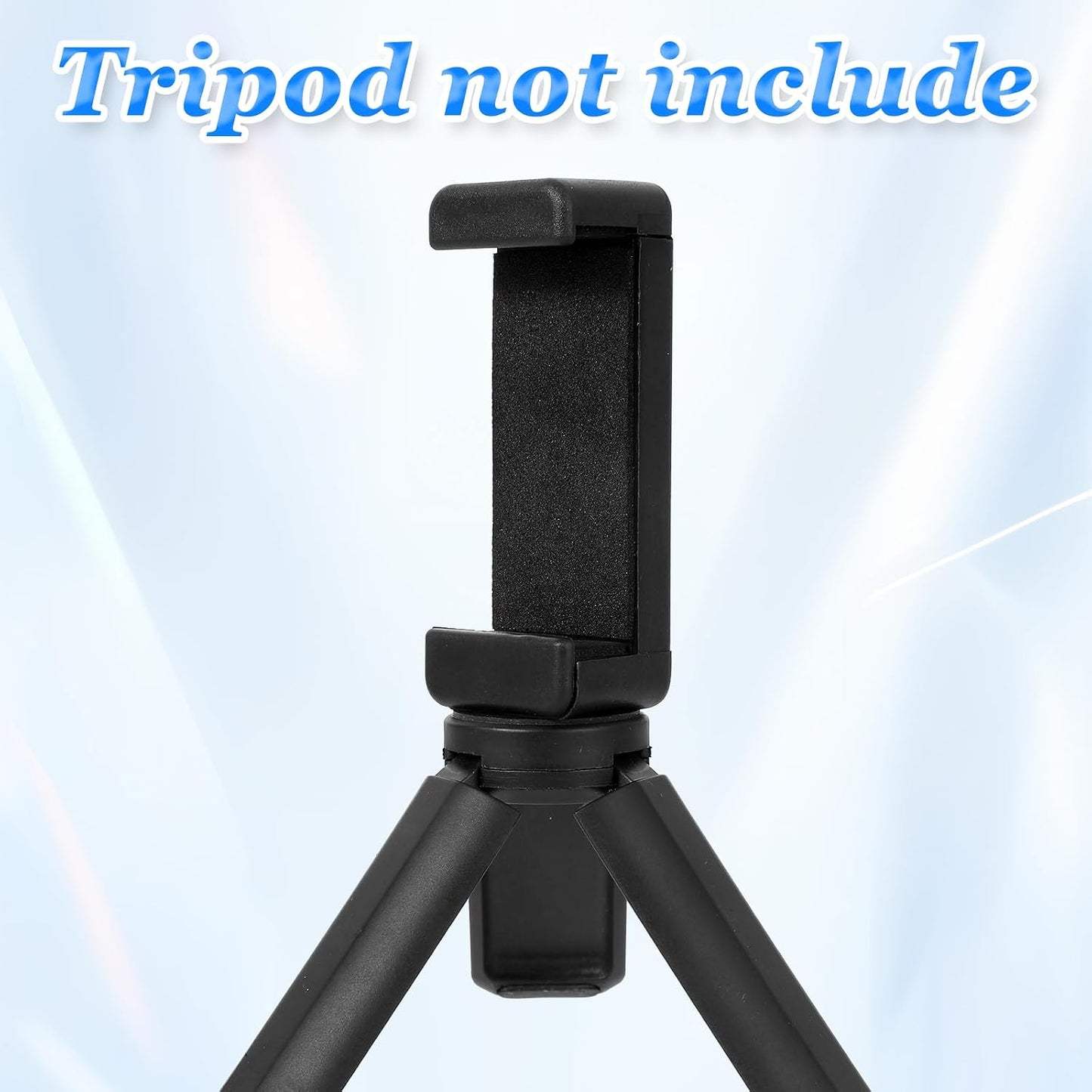 Bruislard 2 Pcs Universal Cell Phone Tripod Mount Adapter Expandable Phone Clip Phone Holder Clip Connector Head
