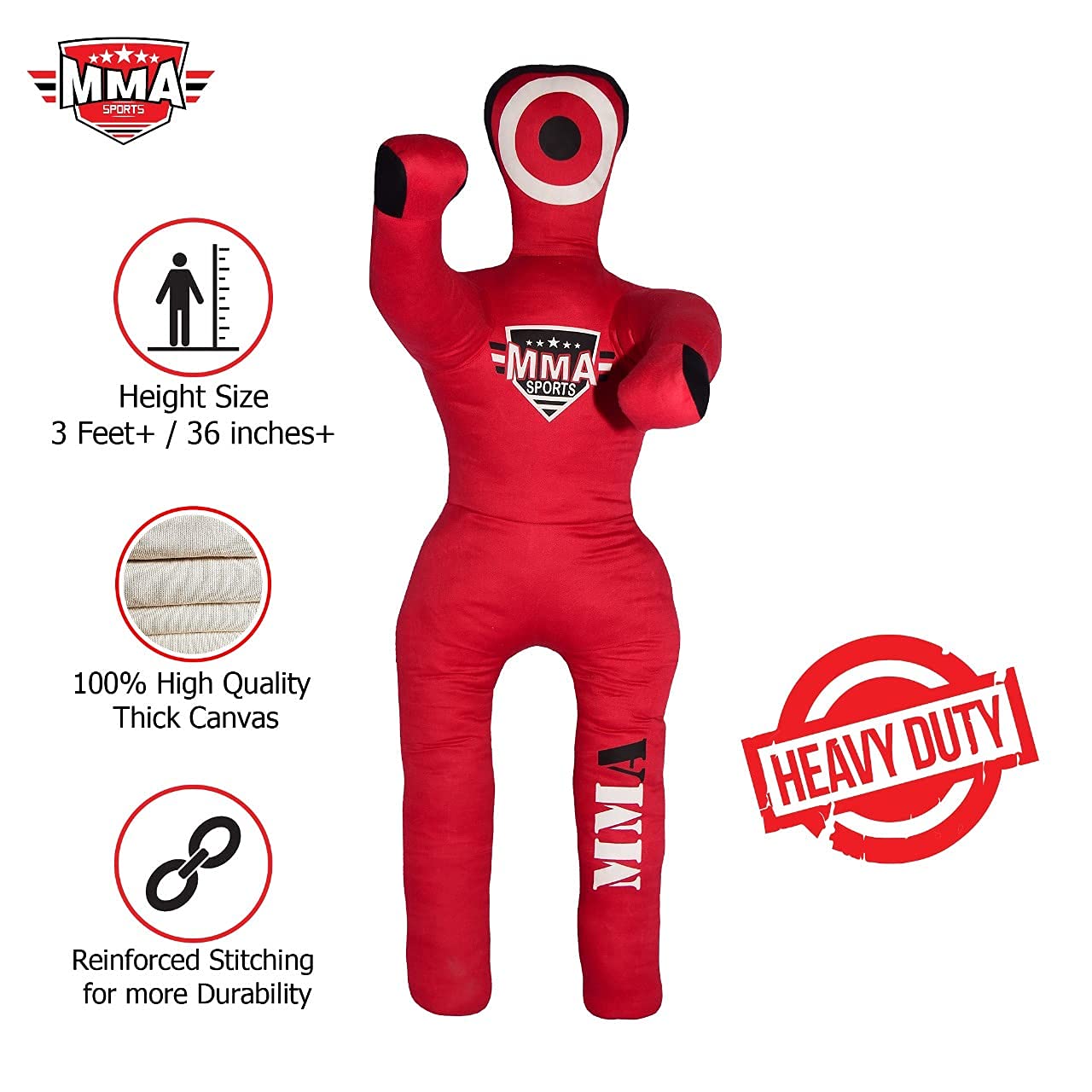 MMA Children Mixed Martial Arts Judo Training Kick Boxing Dummies Youth Exercise Throwing Buddy Ground Pound Dummy Fitness - 40 INCHES-UNFILLED