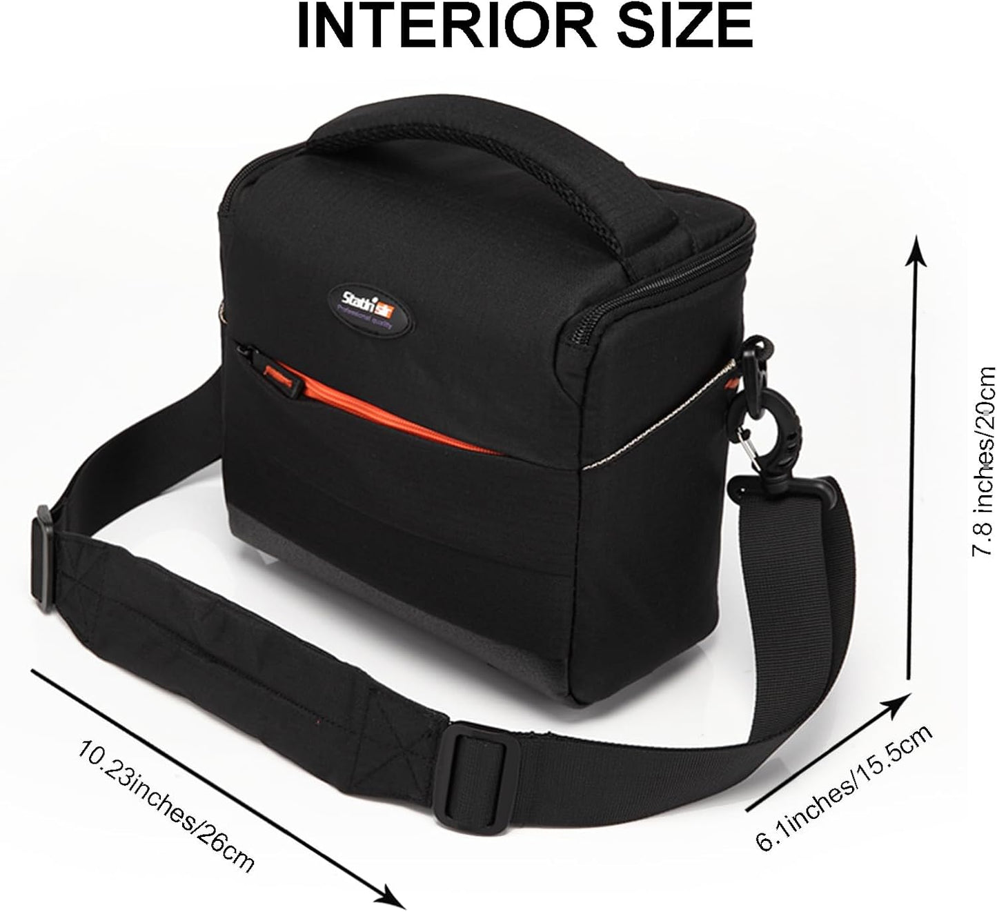 svatin Camera Shoulder Bag,Shockproof Camera Sling Lens Case,Digital DSLR SLR Mirrorless Crossbody Cameras Accessories