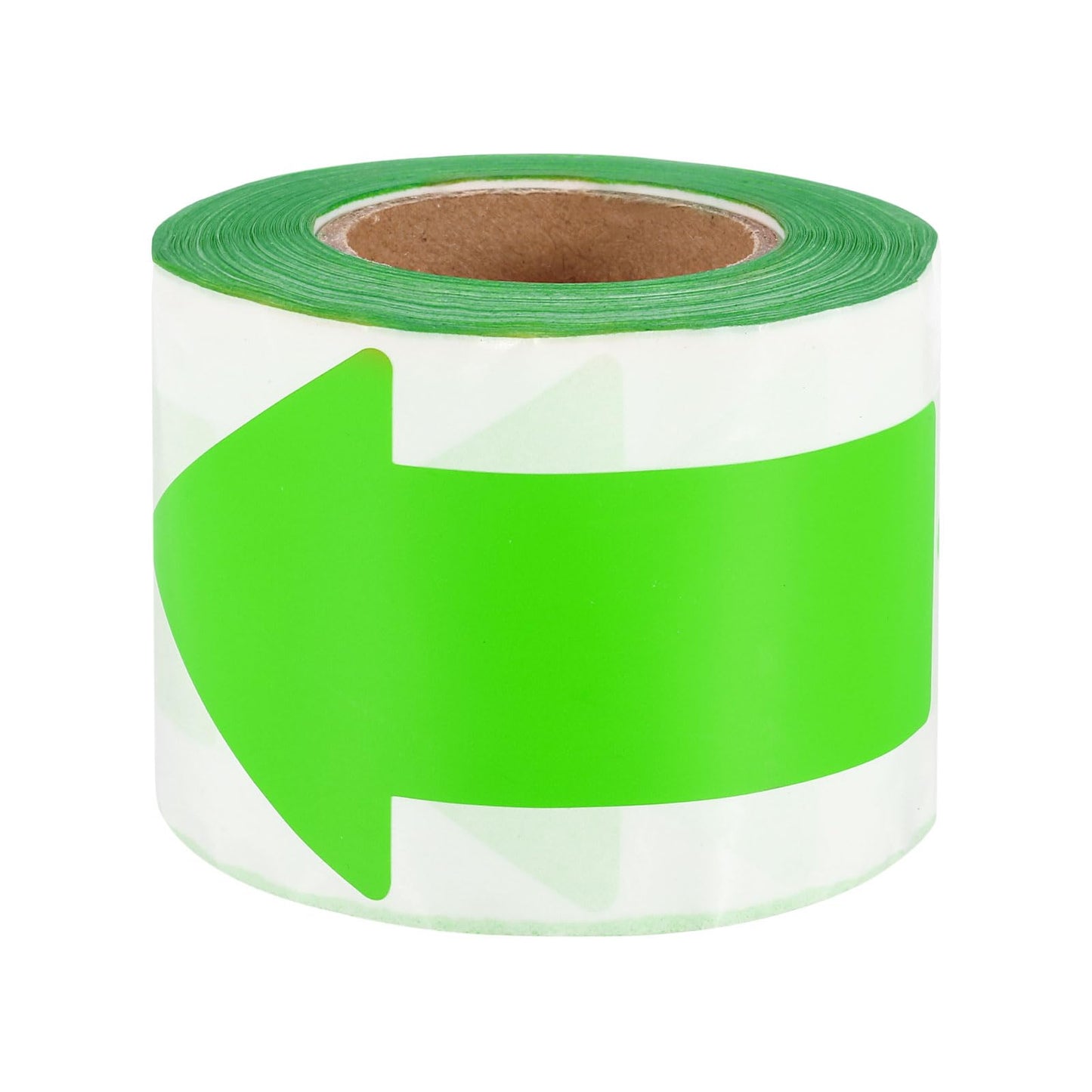 PATIKIL Arrow Sticker Tape Labels 4" x 2", 200 Pcs Yellow Green Self Adhesive Arrow Floor Marking Stickers Decals Directional Signs for Classroom Gym Gas Flow Direction