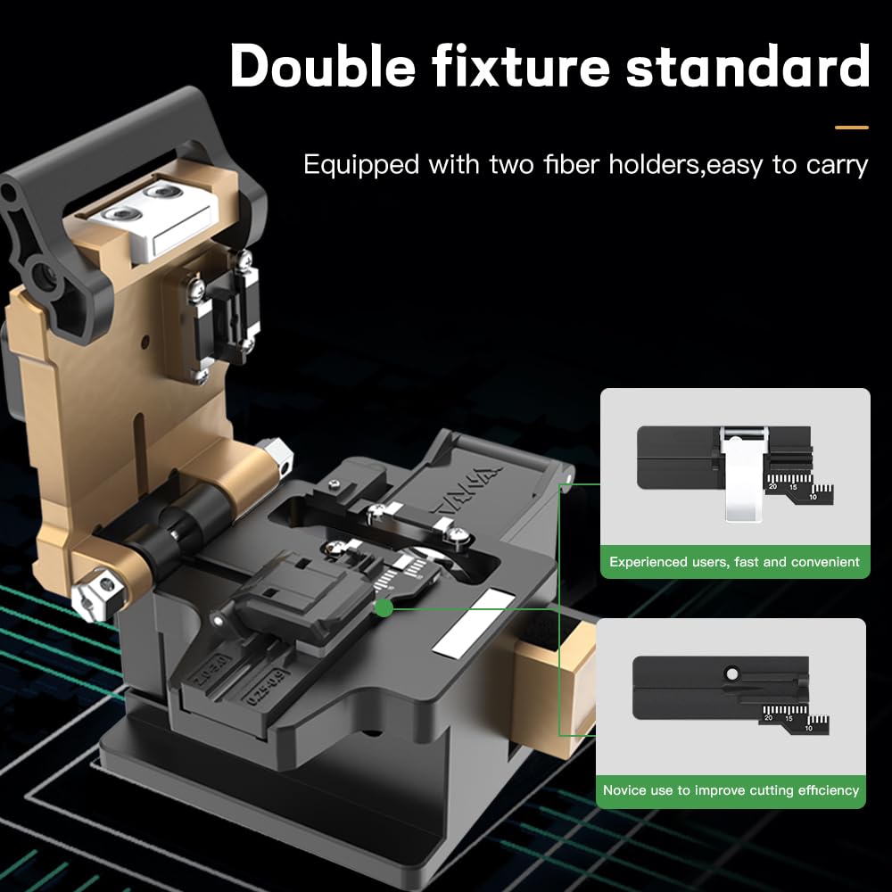 Fiber Optic Cleaver Automatic Stability FC-30 Cutter + KomShine Optical Fiber Loss Tool Kit KLT-15D FTTH 200X Magnification Microscope + OPM OLS V-FL + Cassette Cleaners, Cleaning Pens 1.25 2.5mm