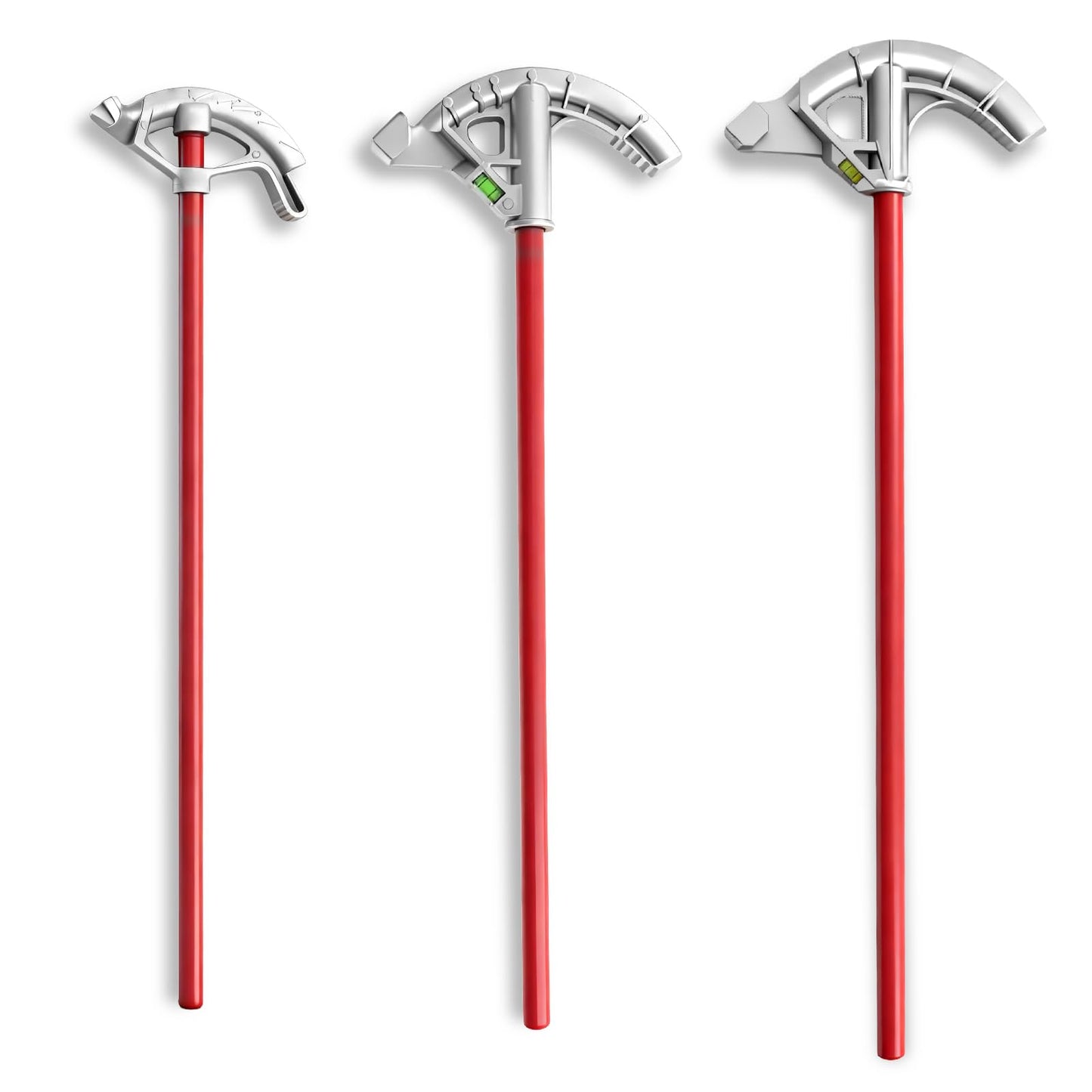Otoolling 3 Set Aluminum Conduit Pipe Bender for 1/2" & 3/4" & 1" Emt Pipe, Imc Tube, Rmc Tube & Rigid Bending Tool with Foot Pedal & Degree Marks, Manual Hand Metal Bender
