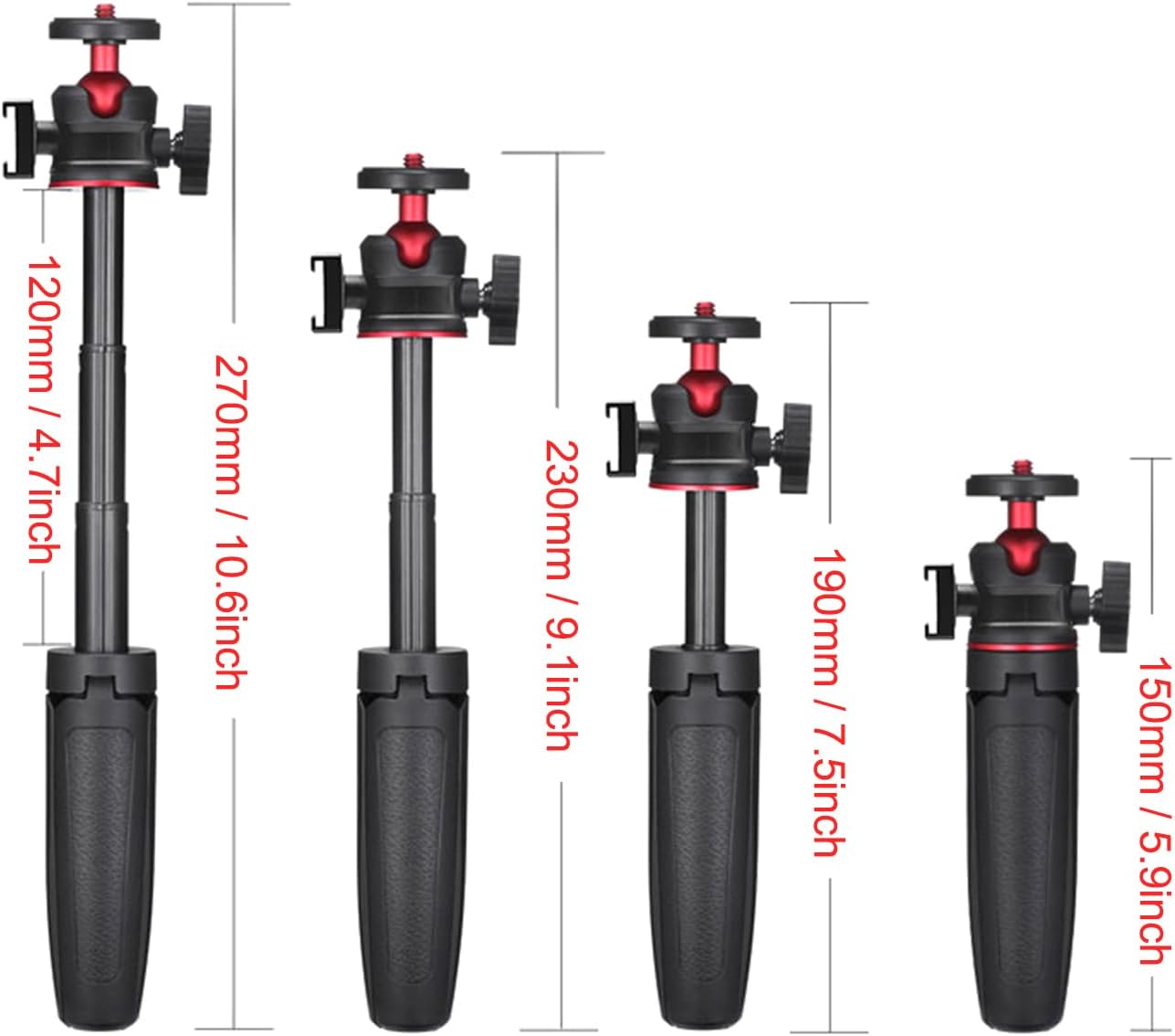 Anntery Sony,Canon,Nikon,Fujifilm,Panasonic,Black-A028 Camera Tripod Flexible for Mini Desktop Table Tripod Extendable