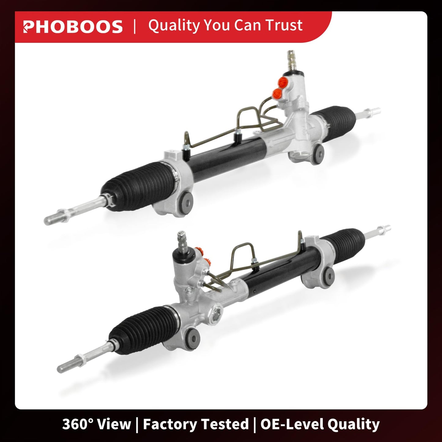 PHOBOOS Hydraulic Power Steering Rack and Pinion Assembly Compatible with Toyota Camry 2007-2011, Avalon 2005-2012 & Lexus ES350 2007-2012, New Unit, Leak Resistance, Direct Fit, Ref.97-2630, 26-2630