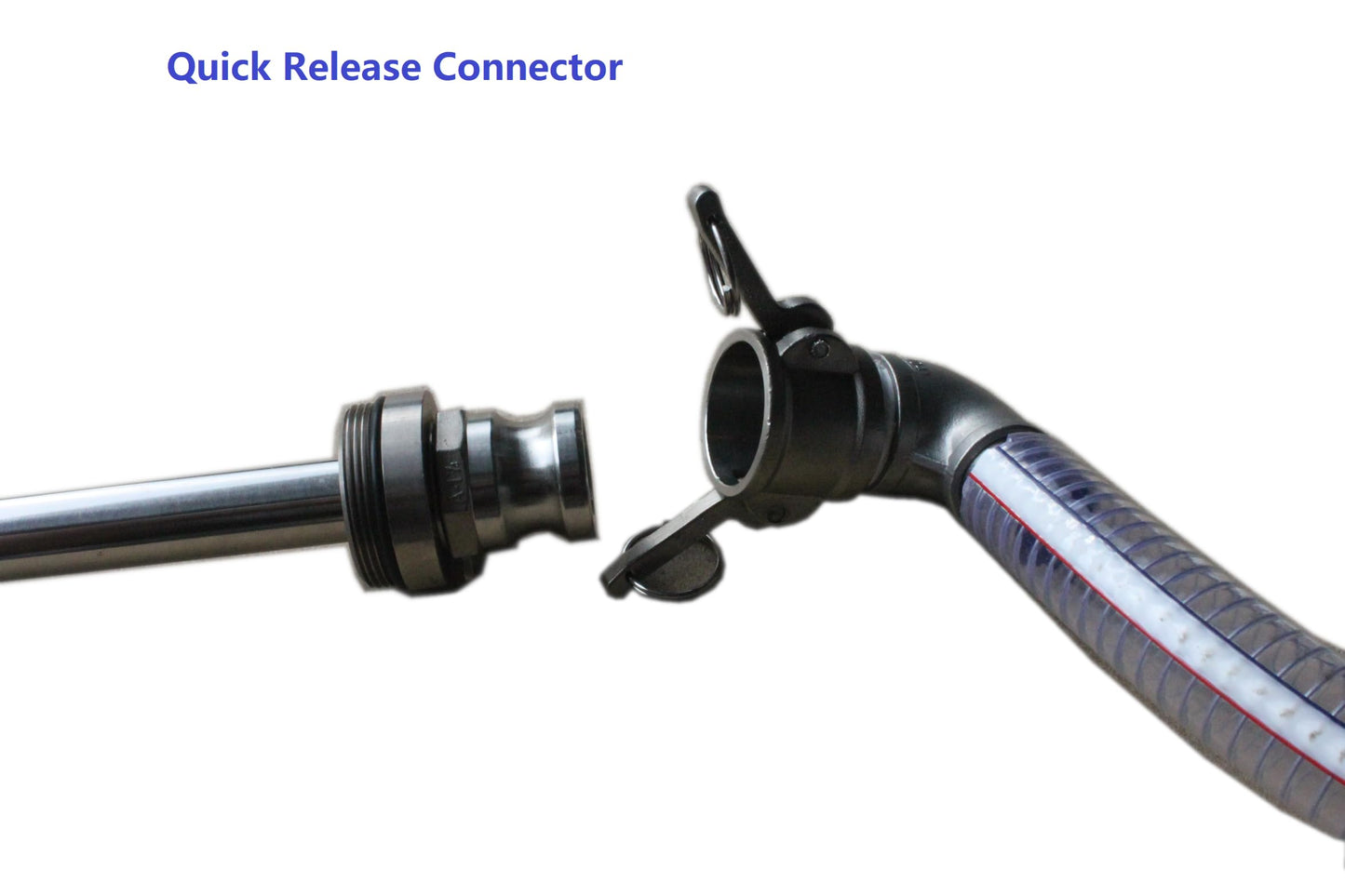 Oil Transfer Pump, Air Operated, Pneumatic, 55 Gallon Drum, 1.25 Inch ID, Teflon Packing, Chemical Transfer, Fast Fluid Transfer Speed, CNC Fluid Pump, CNC Chip Vacuum, In & Out Dual Action, DV-DP-55