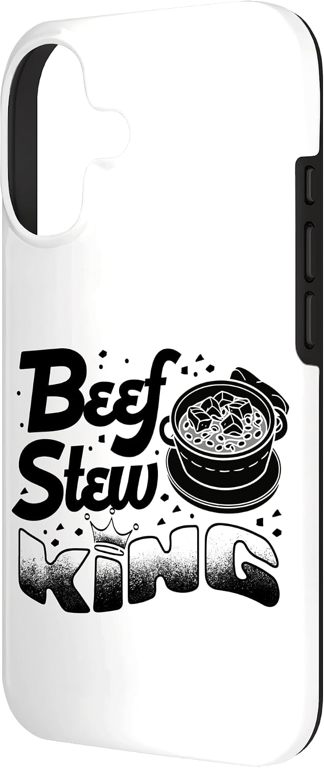 Beef Stew Meat Lover Hearty Comfort Meal Designs 17 Beef Stew King Meat Lover Crown Legend Icon Case for iPhone