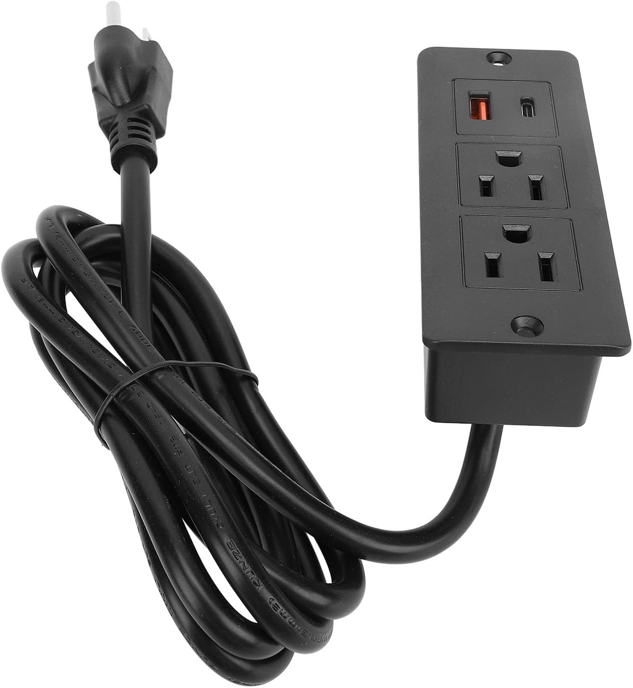 VELATEMOR 2 1.5m USB Power Strip Fast Charging Desk Outlet for Bedside Table Outlets Smart Technology Wire Cabinet