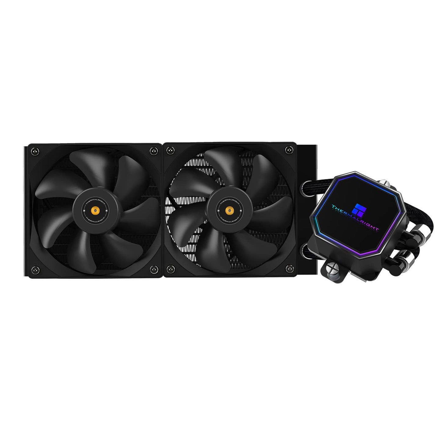 Frozen 240 3300RPM,TL-E12 Fan2,Water AM4/AM5,Intel LGA1150/1151/1200/1700/2011 Thermalright Prism Black CPU Liquid