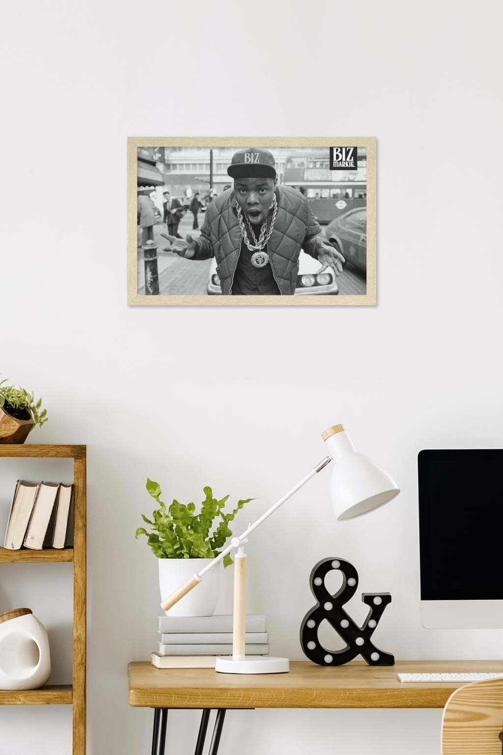 Trends International Biz Markie - London Street Wall Poster, 22.4L x 14.7W, Blonde Framed Version
