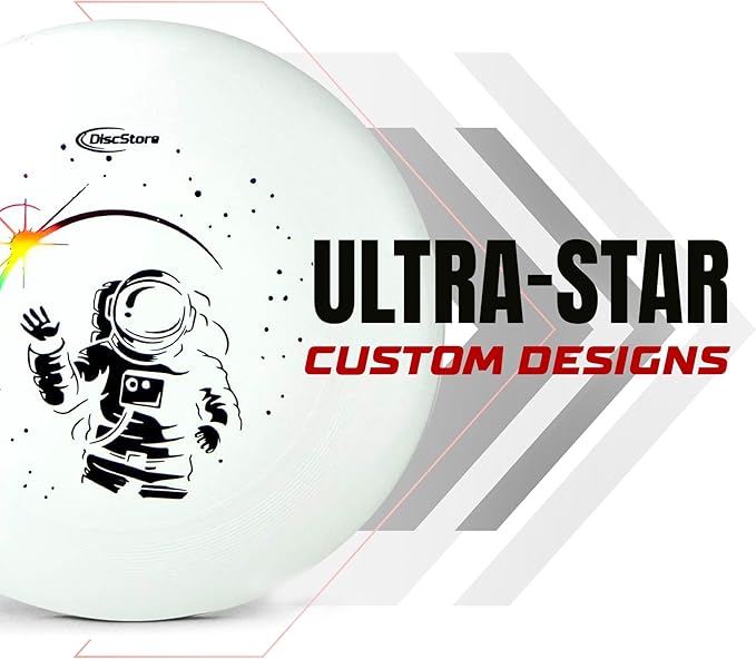 Discraft Ultrastar 175g Ultimate Disc - USA Ultimate Approved Flying Disc for Competition and Outdoor Games, Custom Design Discraft Discs, Great for All Ages and Skill Levels - Space