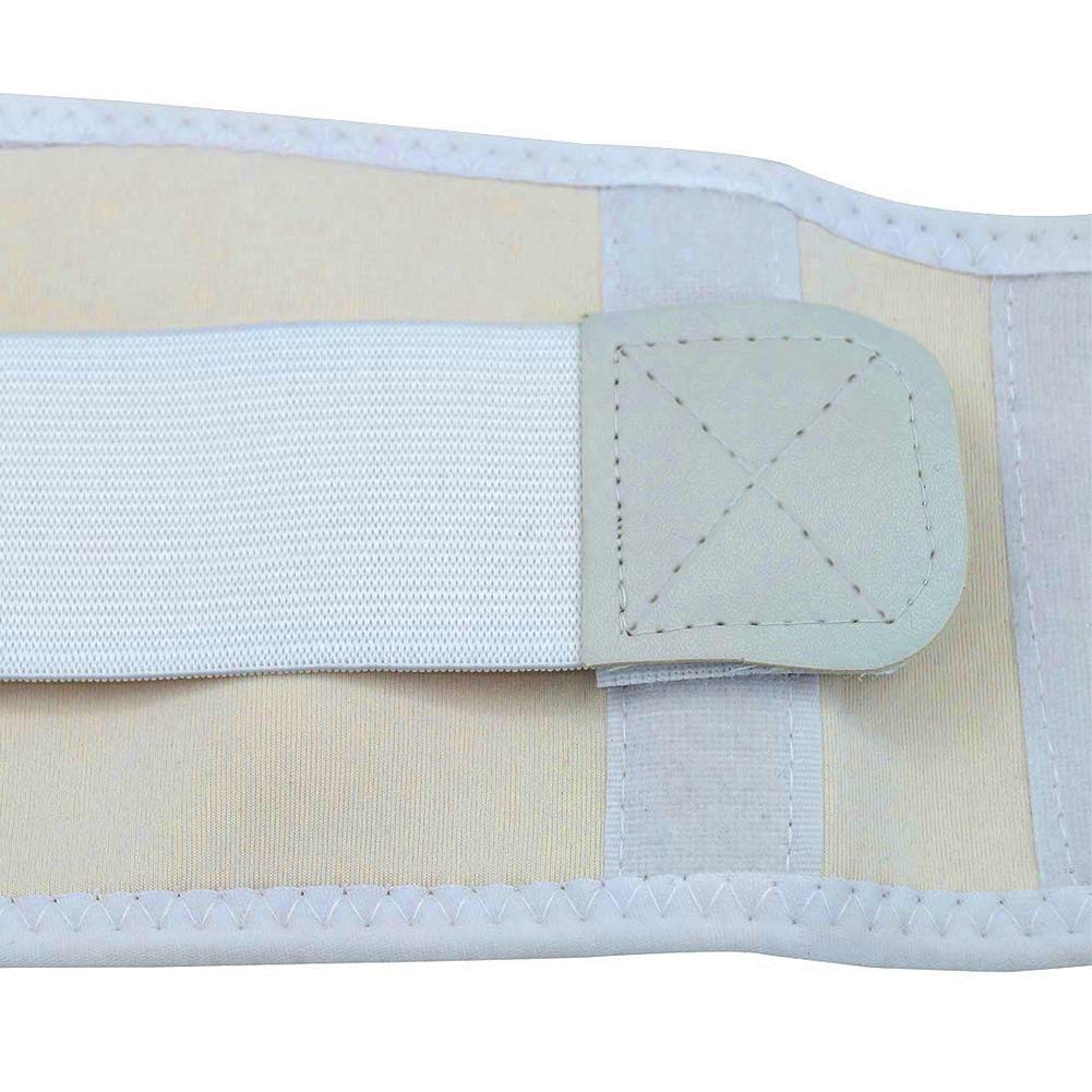 Thoracic Back Brace Posture Corrector- Magnetic Lumbar Back Support Belt-Back Pain Relief, Improve Thoracic Kyphosis, for Lower and Upper Back Pain Men & Women (White, Medium)